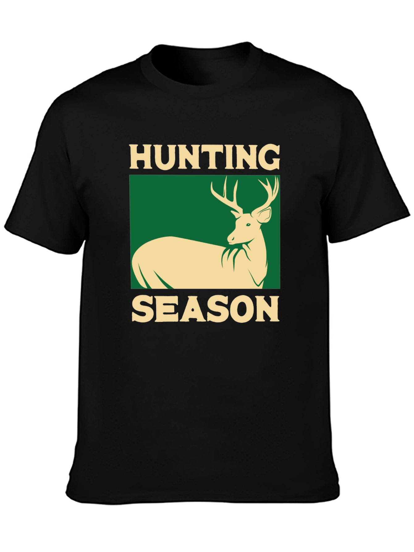 Hunting Season Black Graphic T-Shirt