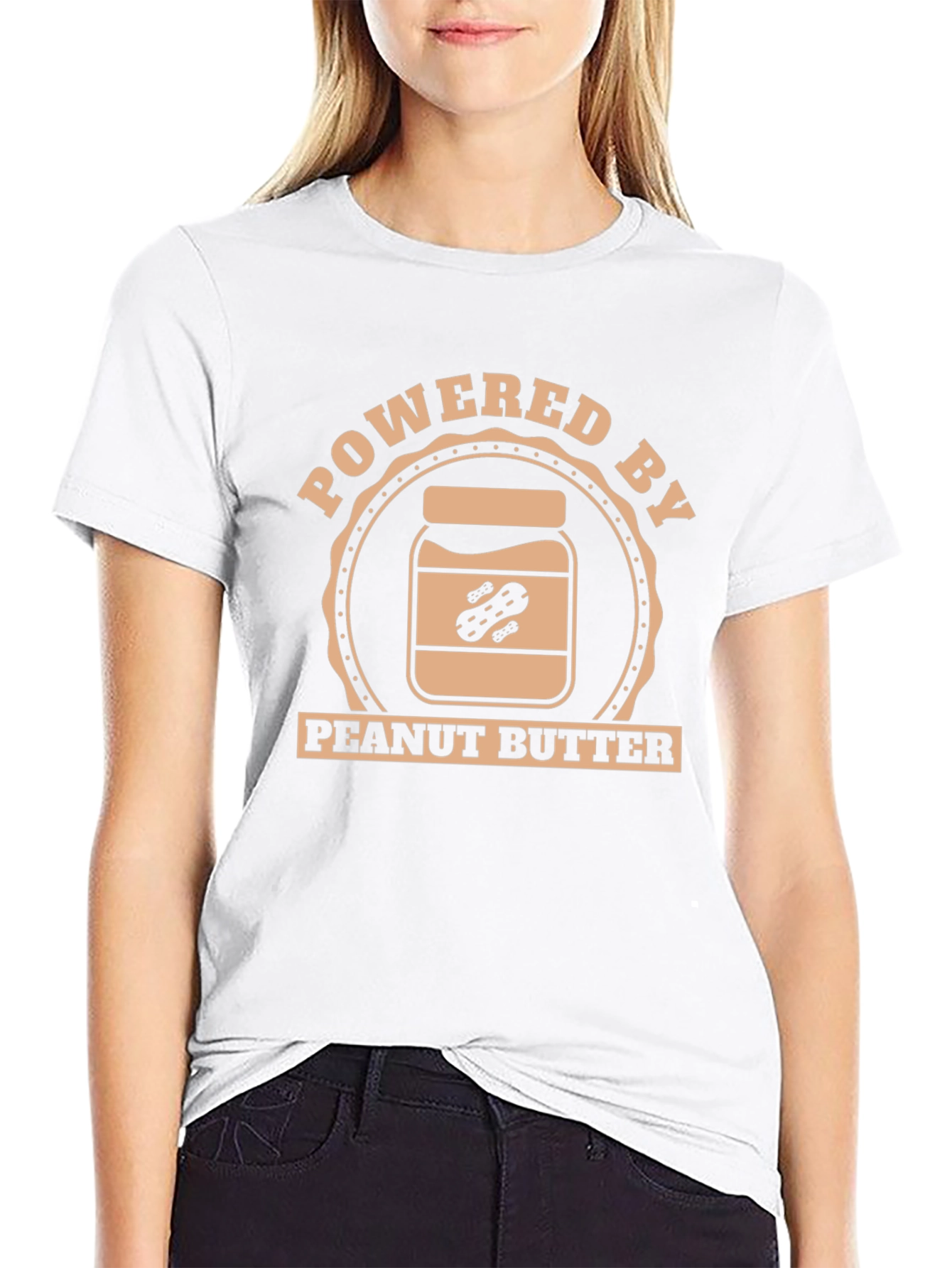 Peanut Butter Powered Black T-Shirt