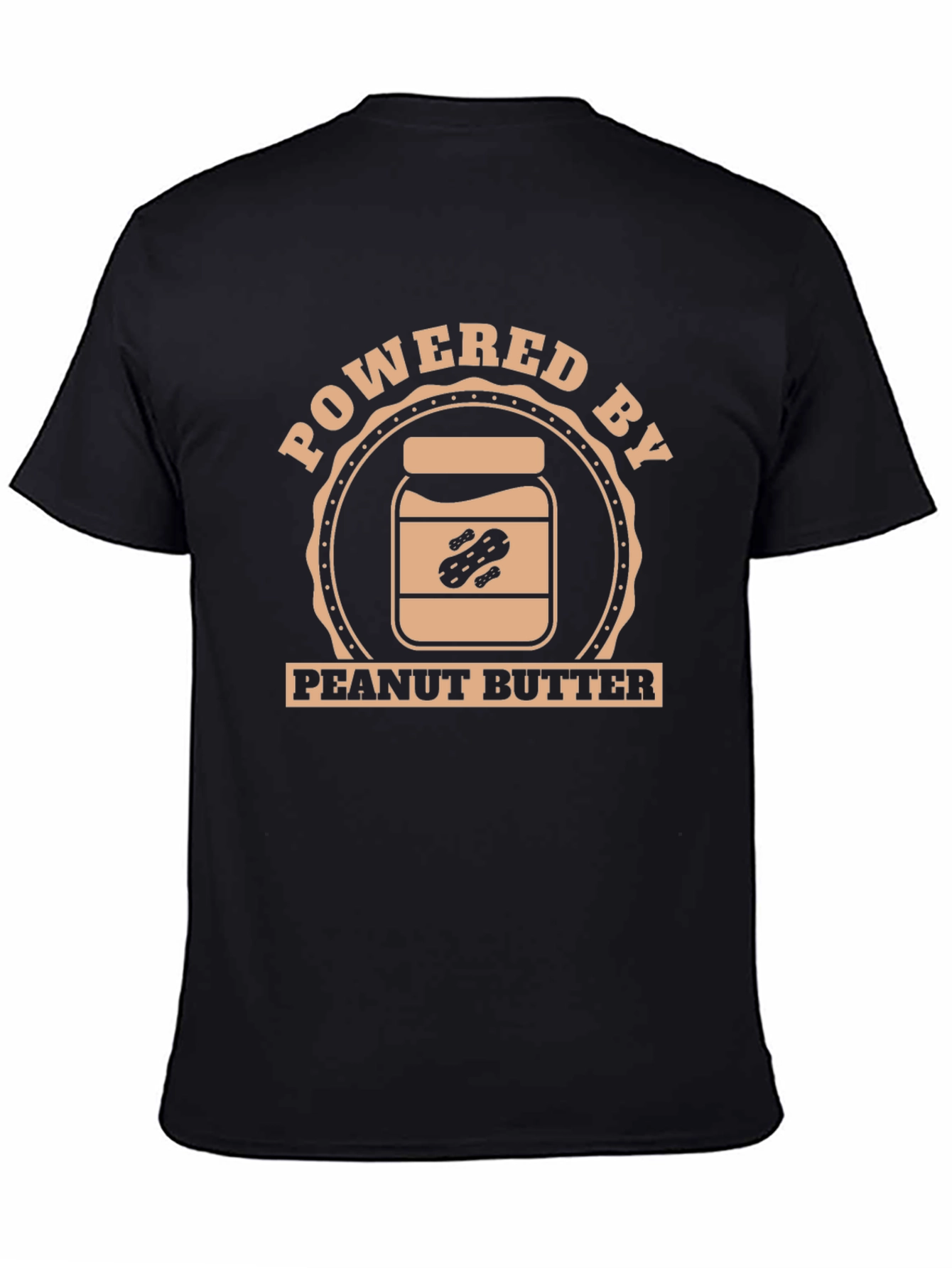 Peanut Butter Powered Black T-Shirt