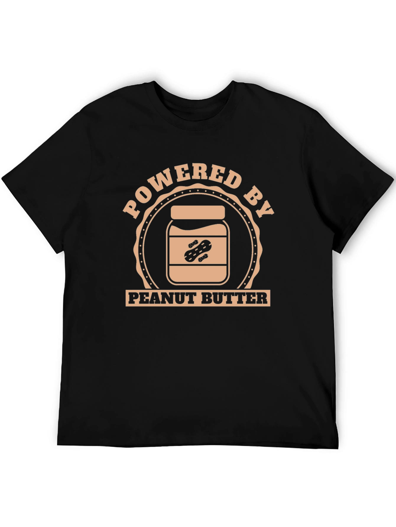 Peanut Butter Powered Black T-Shirt