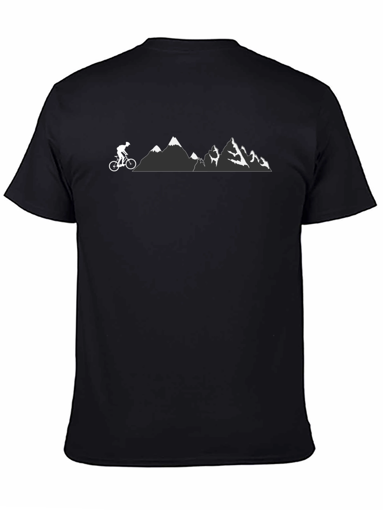 Mountain Biker Graphic Tee - Black