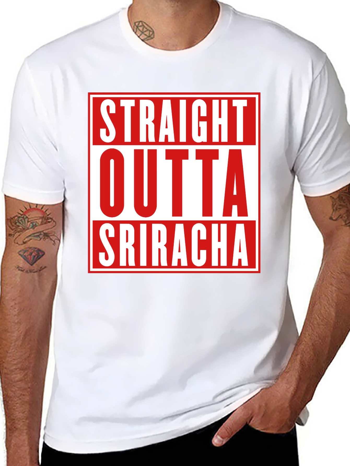 Straight Outta Sriracha Graphic Tee