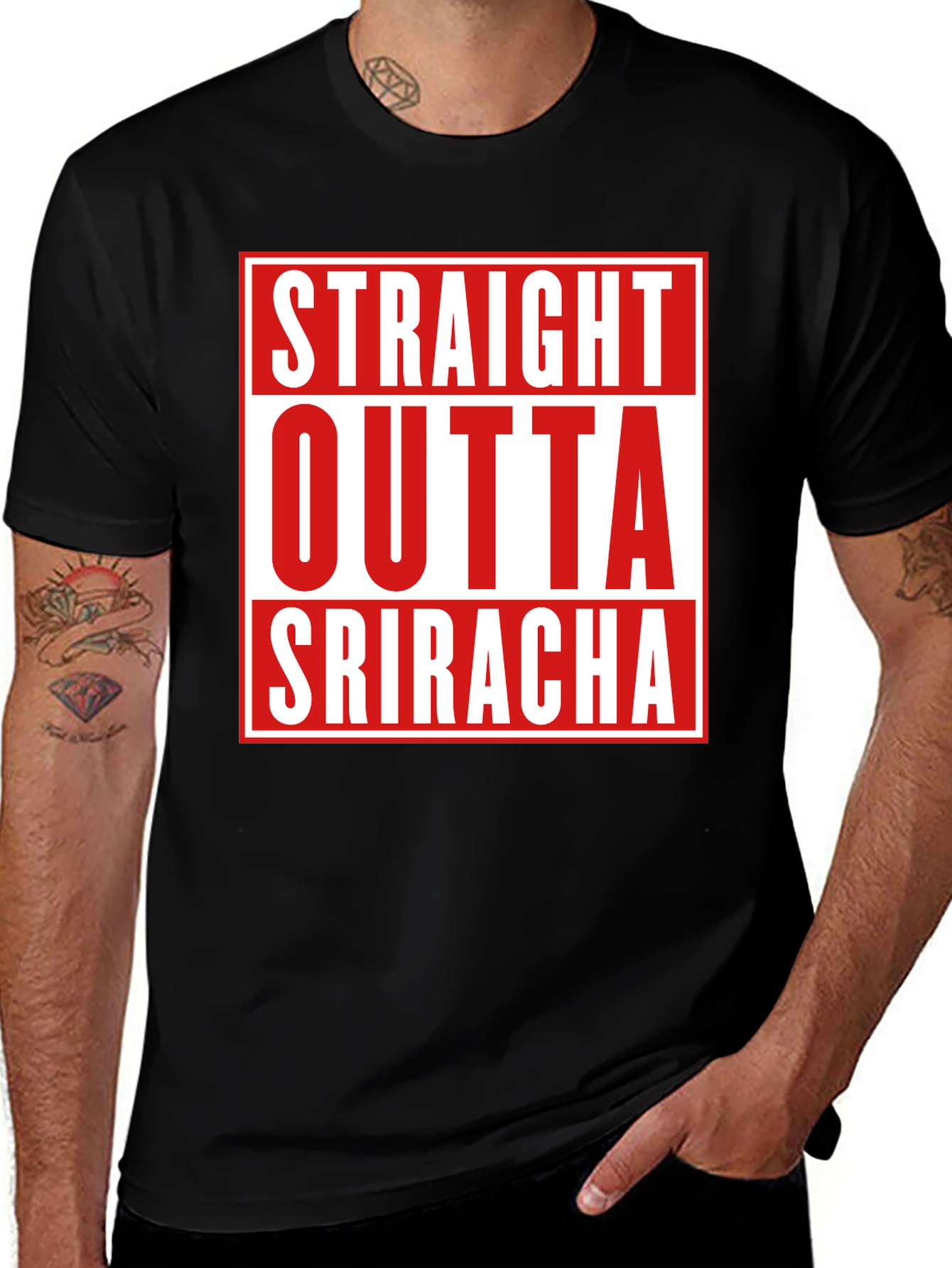 Straight Outta Sriracha Graphic Tee