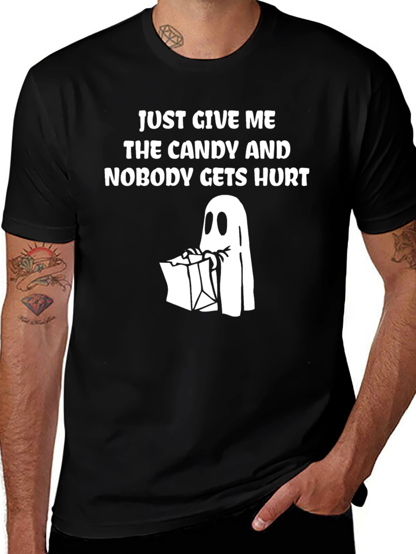 Candy or Hurt Halloween Graphic Tee