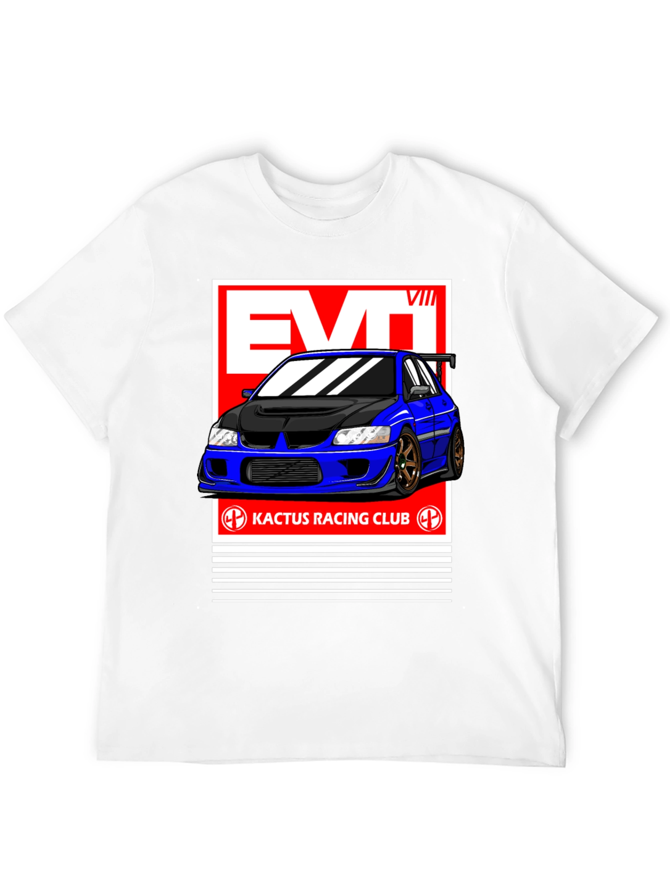 Evo VIII Kactus Racing Club Black T-Shirt