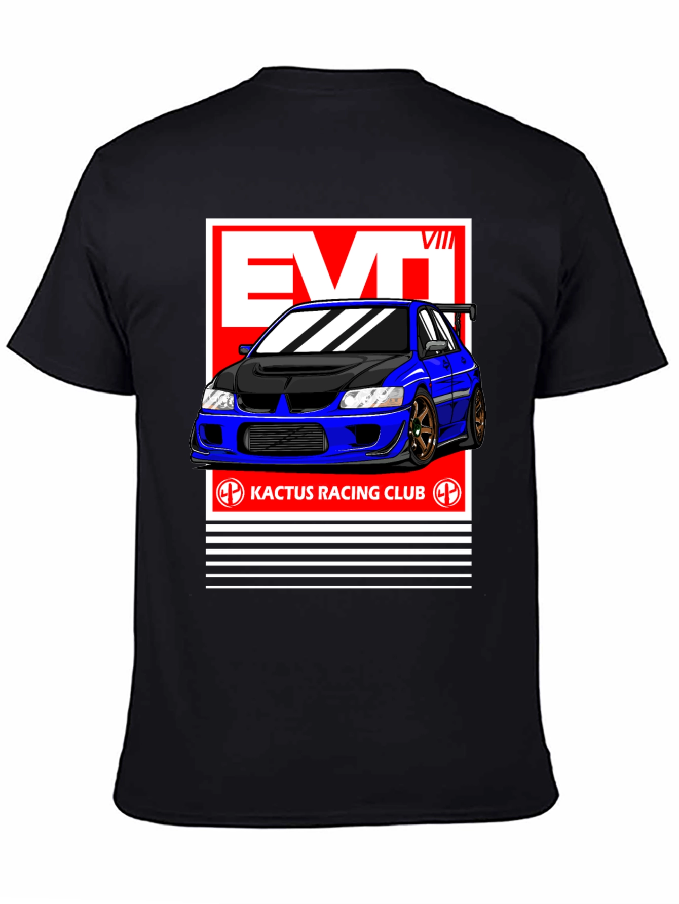 Evo VIII Kactus Racing Club Black T-Shirt