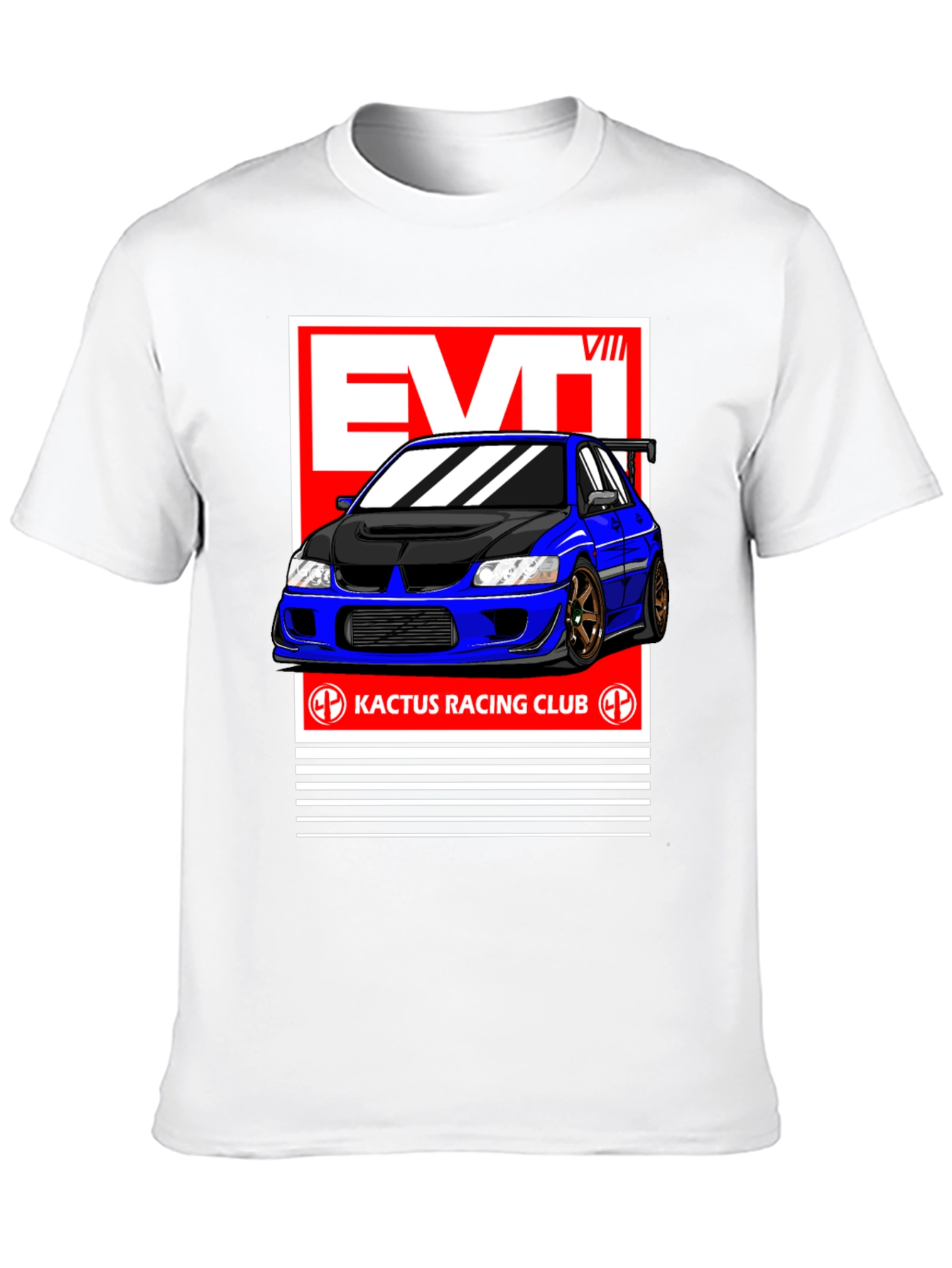 Evo VIII Kactus Racing Club Black T-Shirt