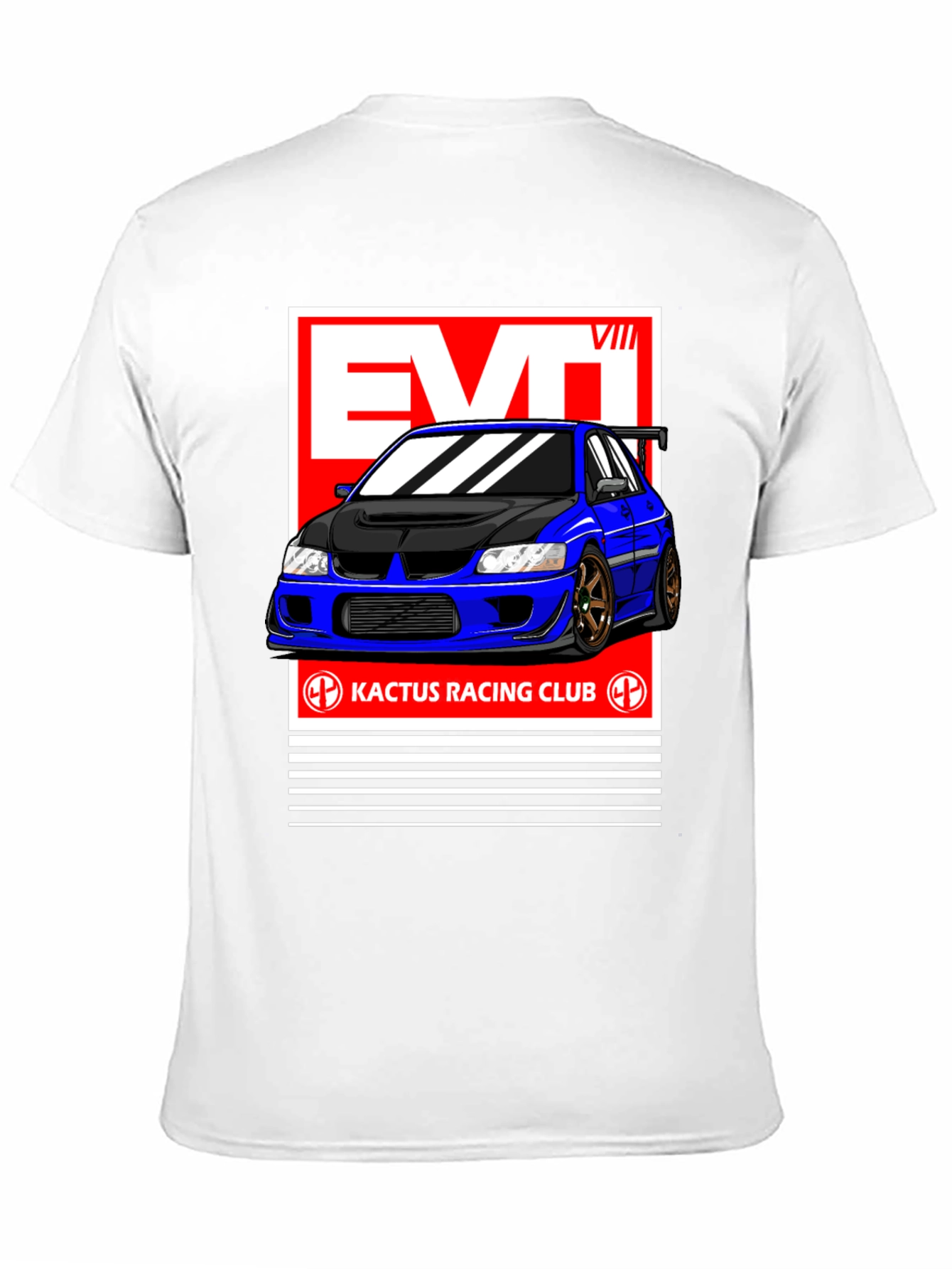 Evo VIII Kactus Racing Club Black T-Shirt