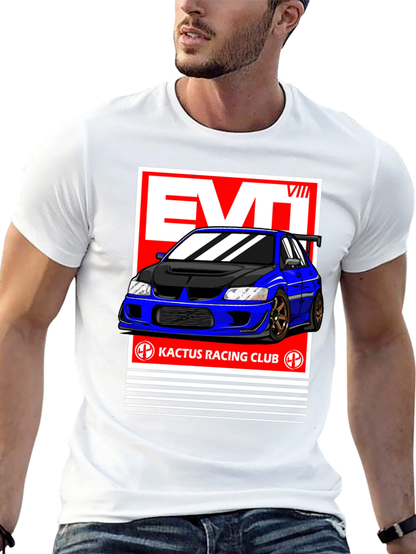 Evo VIII Kactus Racing Club Black T-Shirt