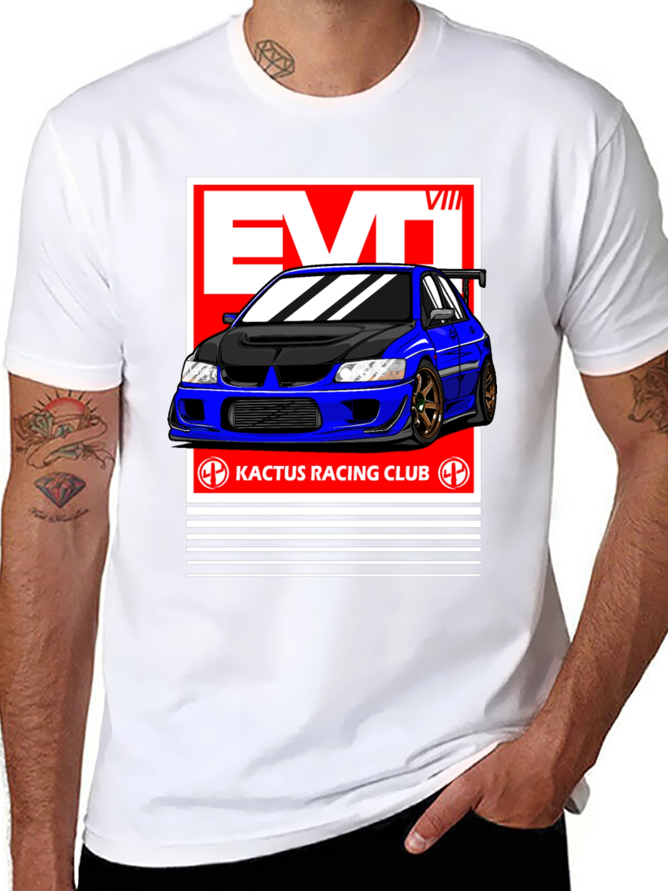 Evo VIII Kactus Racing Club Black T-Shirt