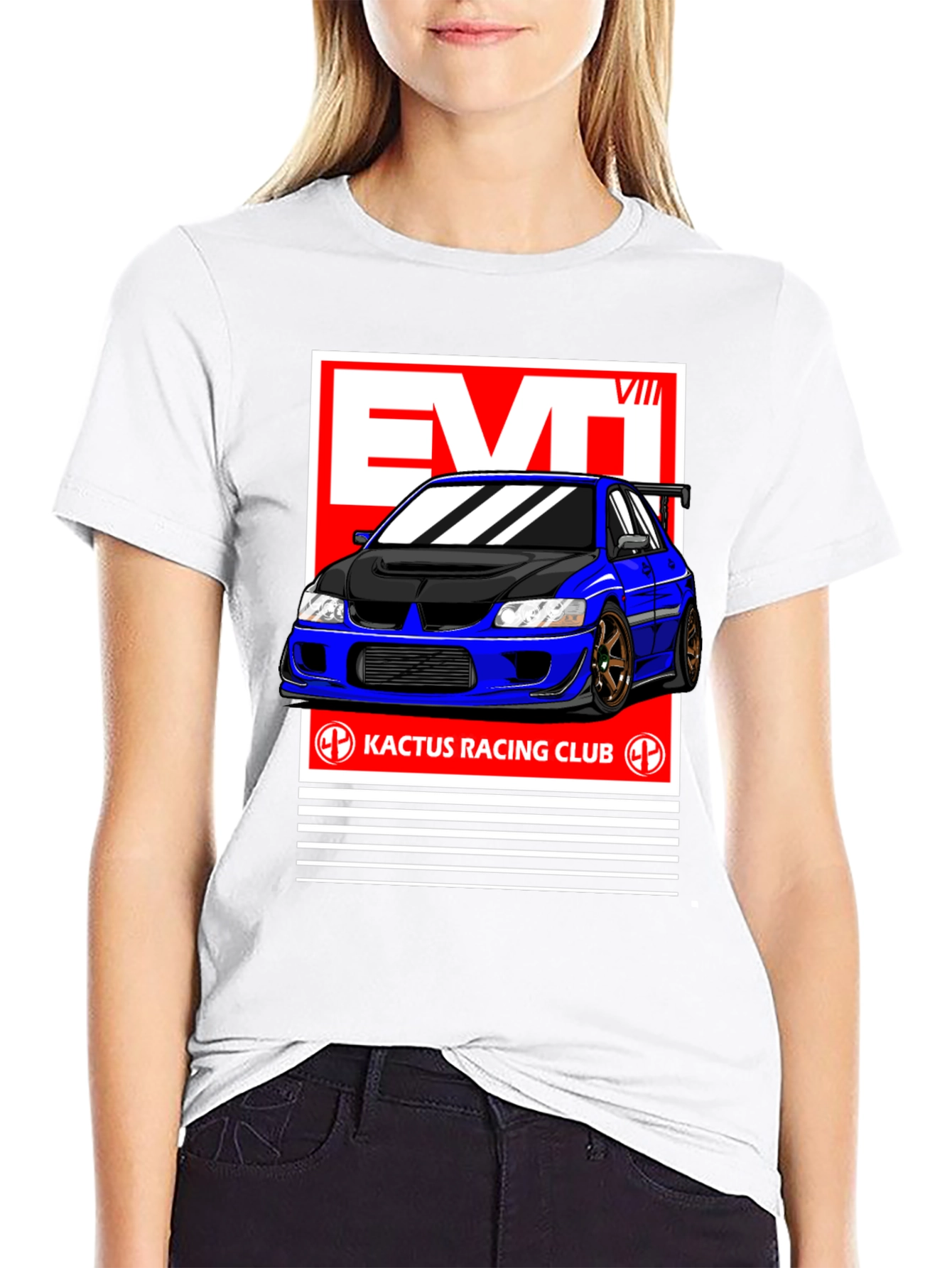 Evo VIII Kactus Racing Club Black T-Shirt