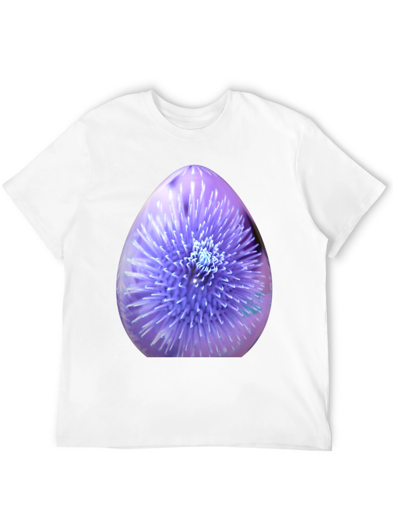 Thistle Print Black Crew Neck T-Shirt