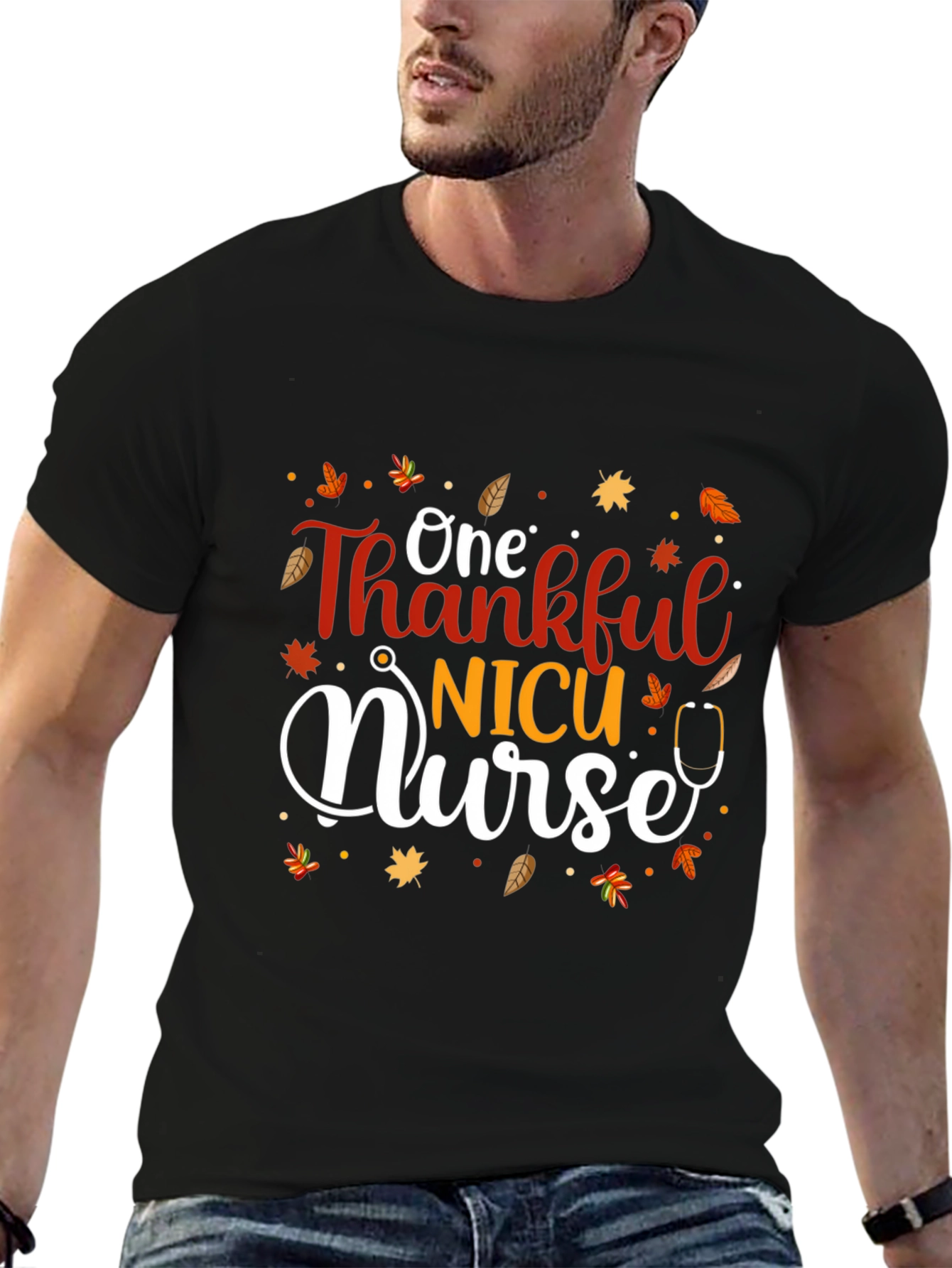 Thankful NICU Nurse Fall T-Shirt
