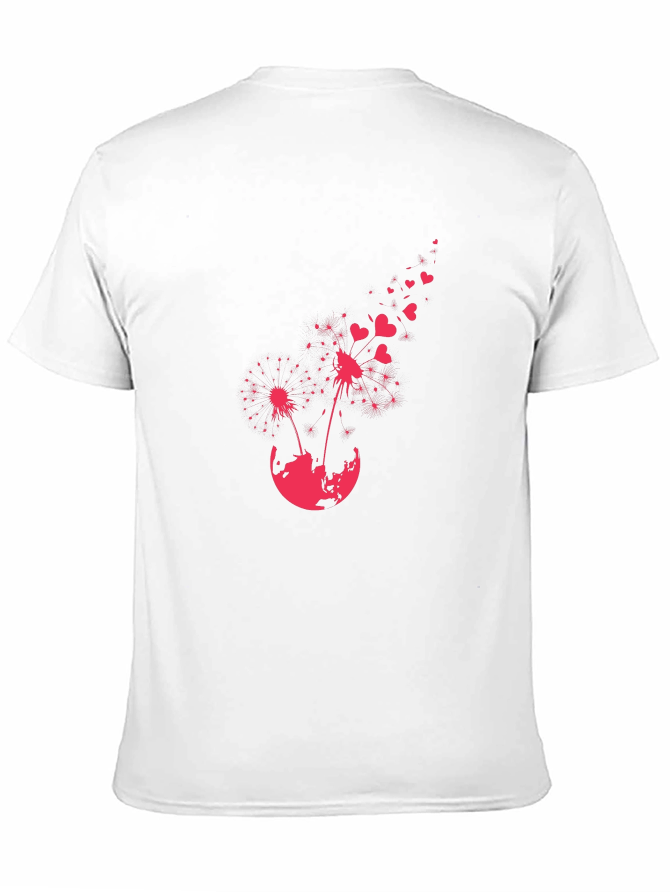 Black Dandelion Heart T-Shirt