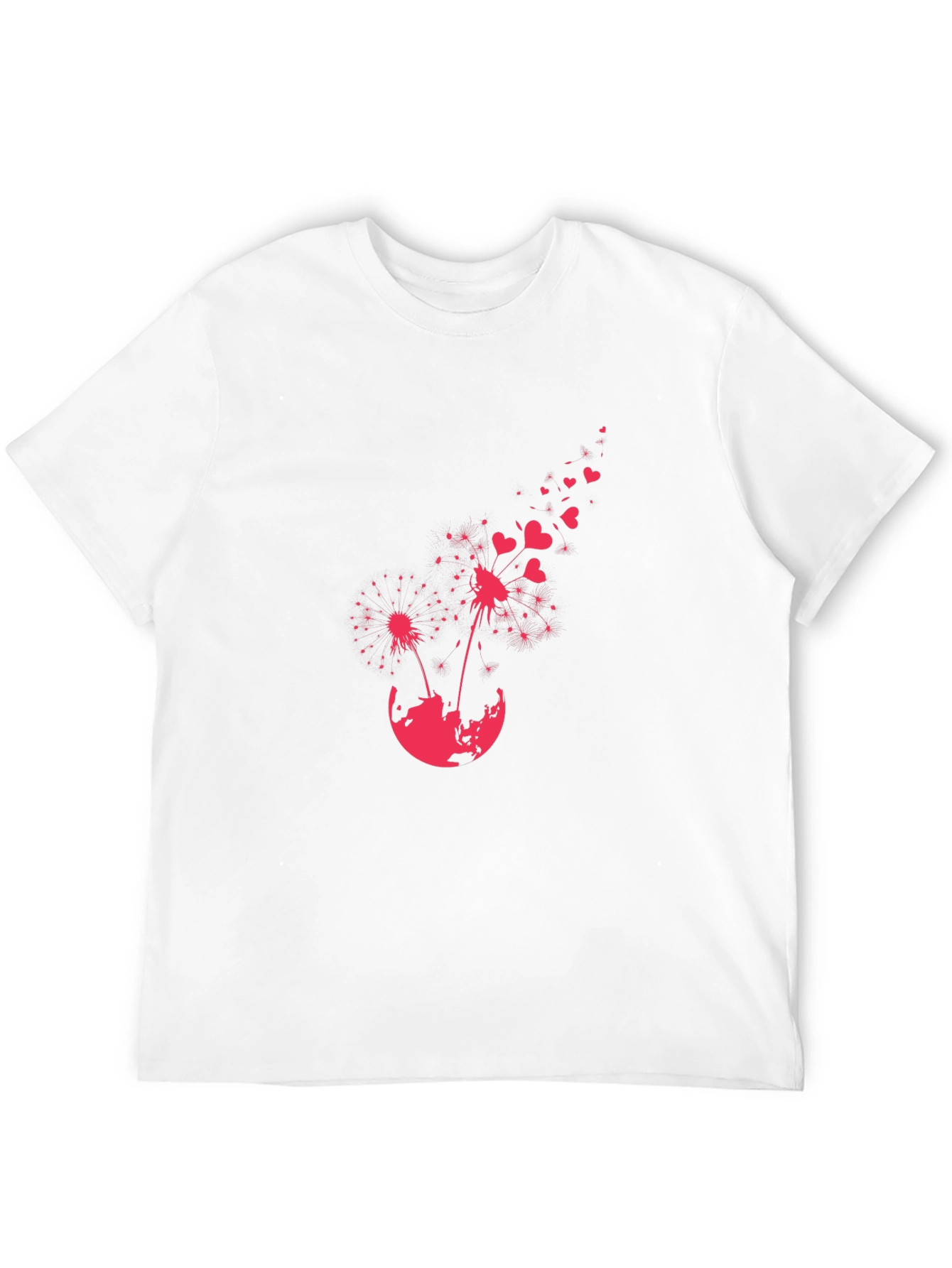 Black Dandelion Heart T-Shirt