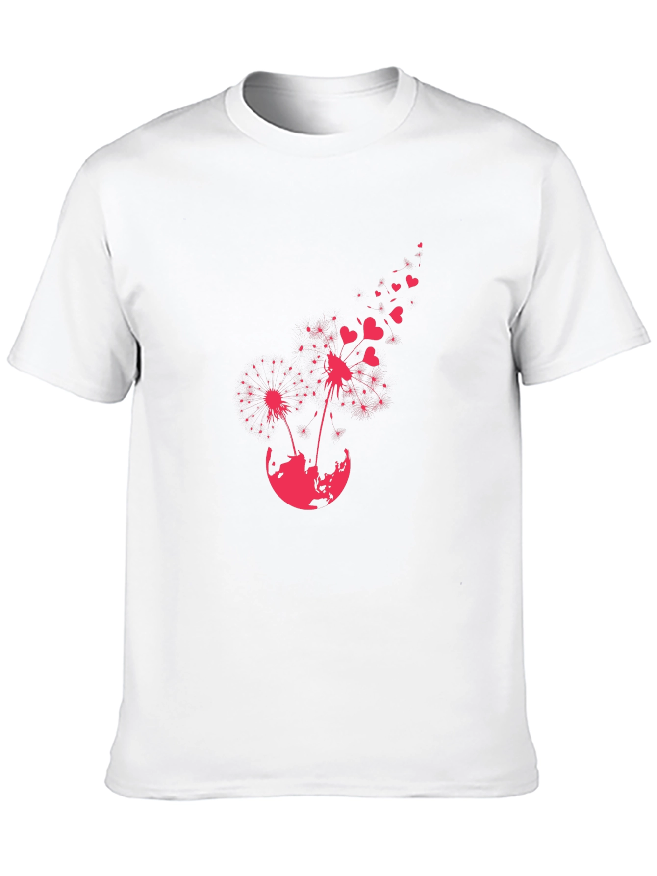Black Dandelion Heart T-Shirt