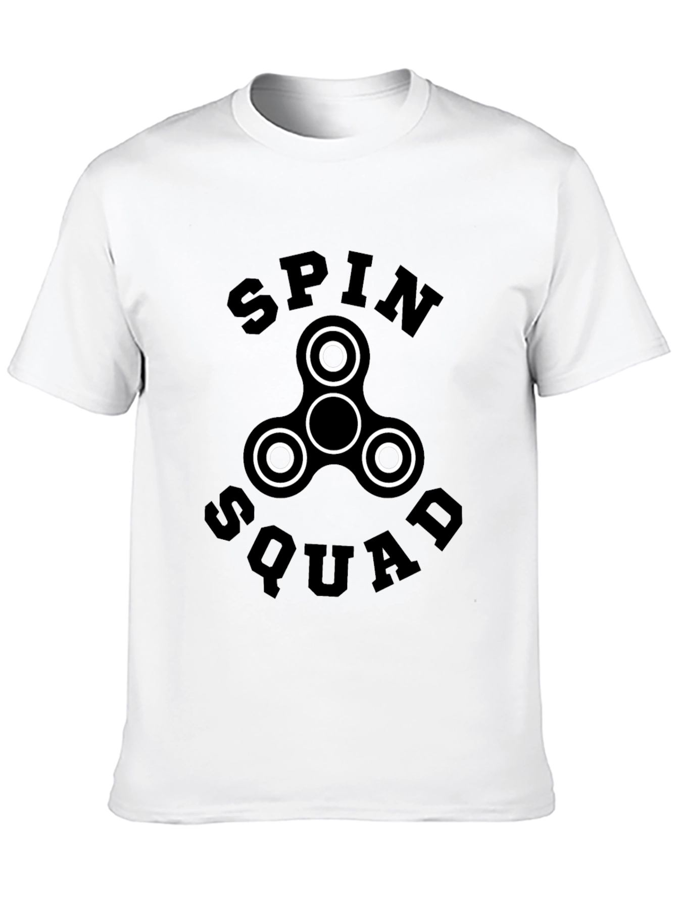 Spin Squad Fidget Spinner Graphic T-Shirt - Black