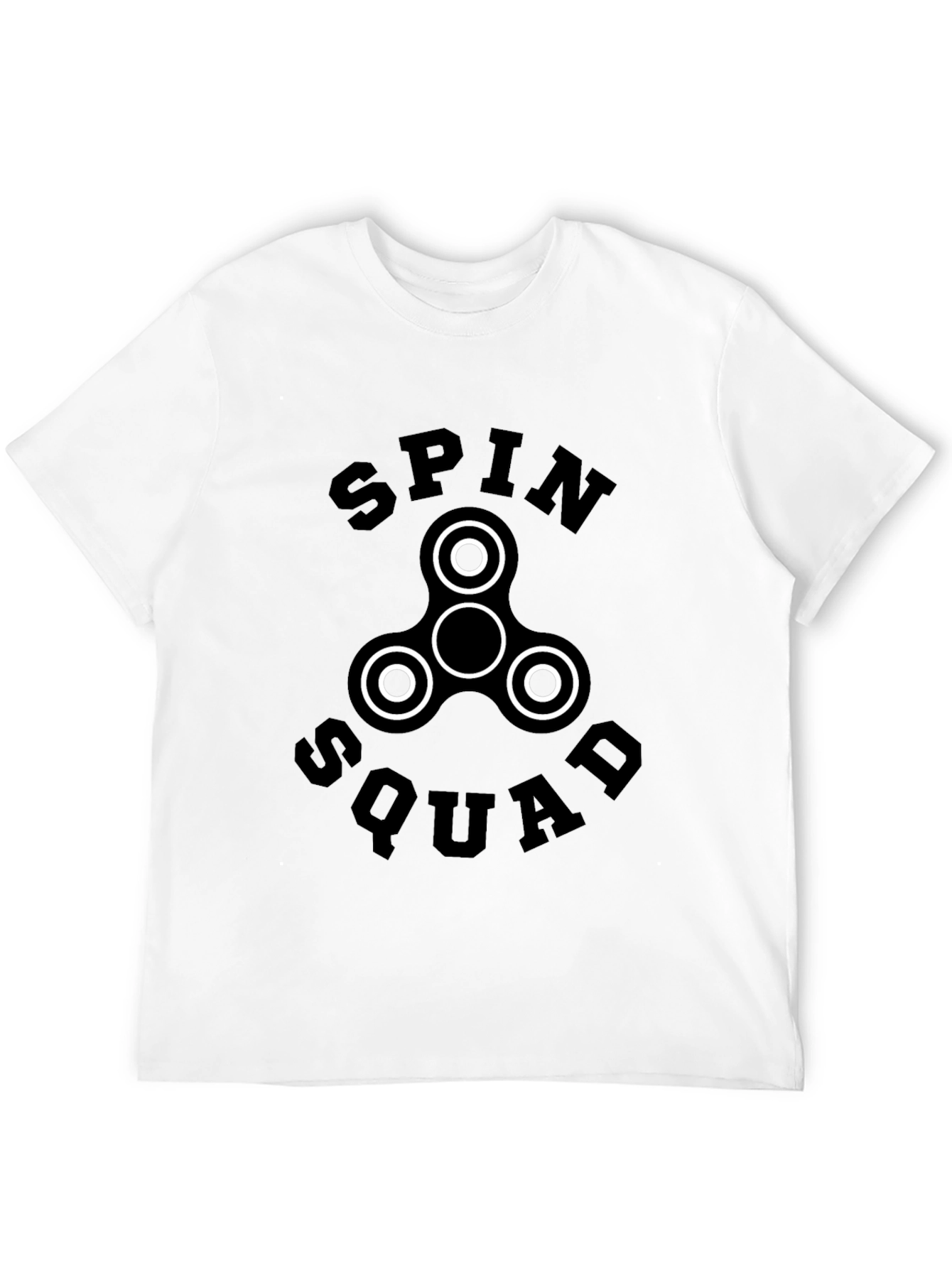 Spin Squad Fidget Spinner Graphic T-Shirt - Black