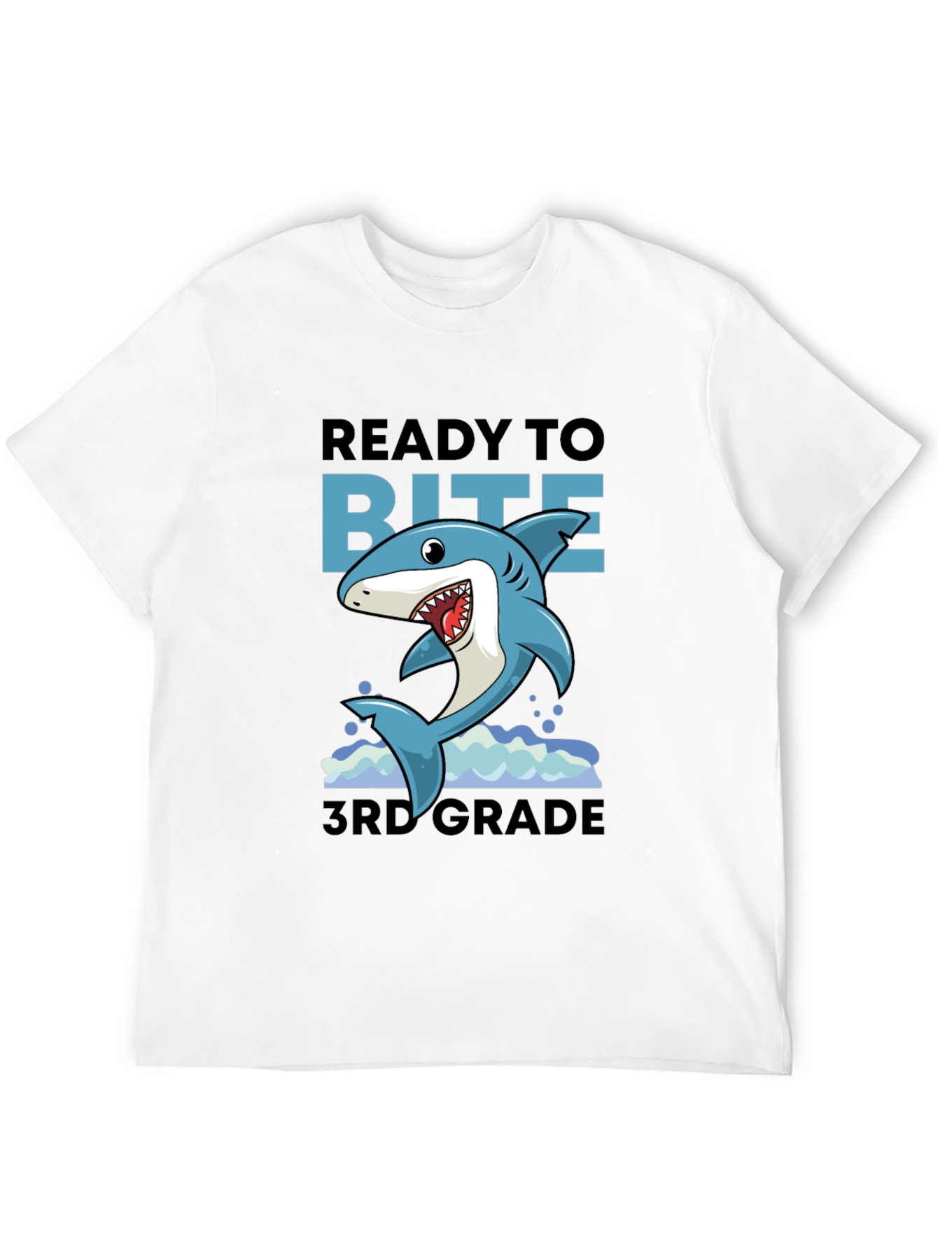 Ready to Bite 3rd Grade Shark T-Shirt