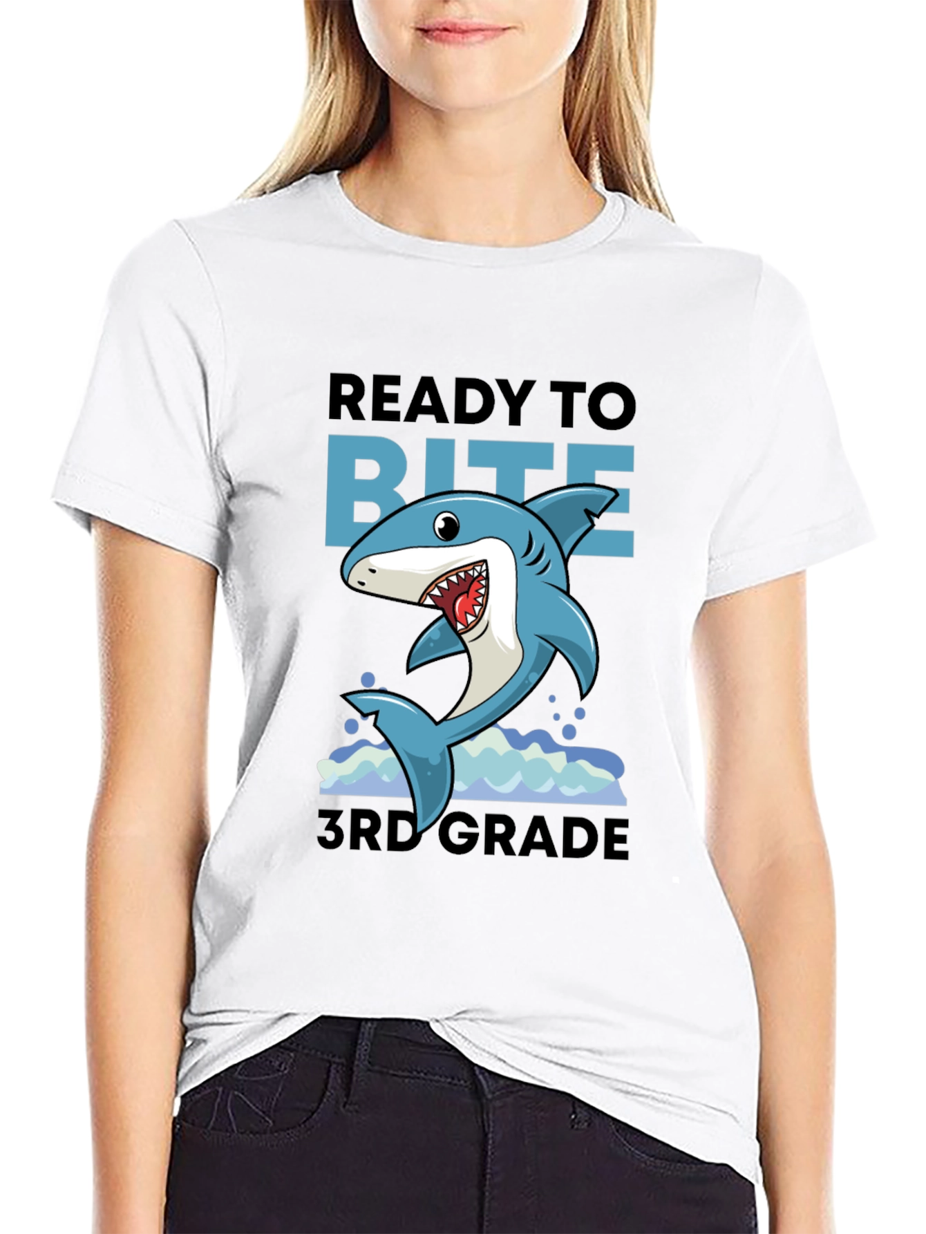 Ready to Bite 3rd Grade Shark T-Shirt