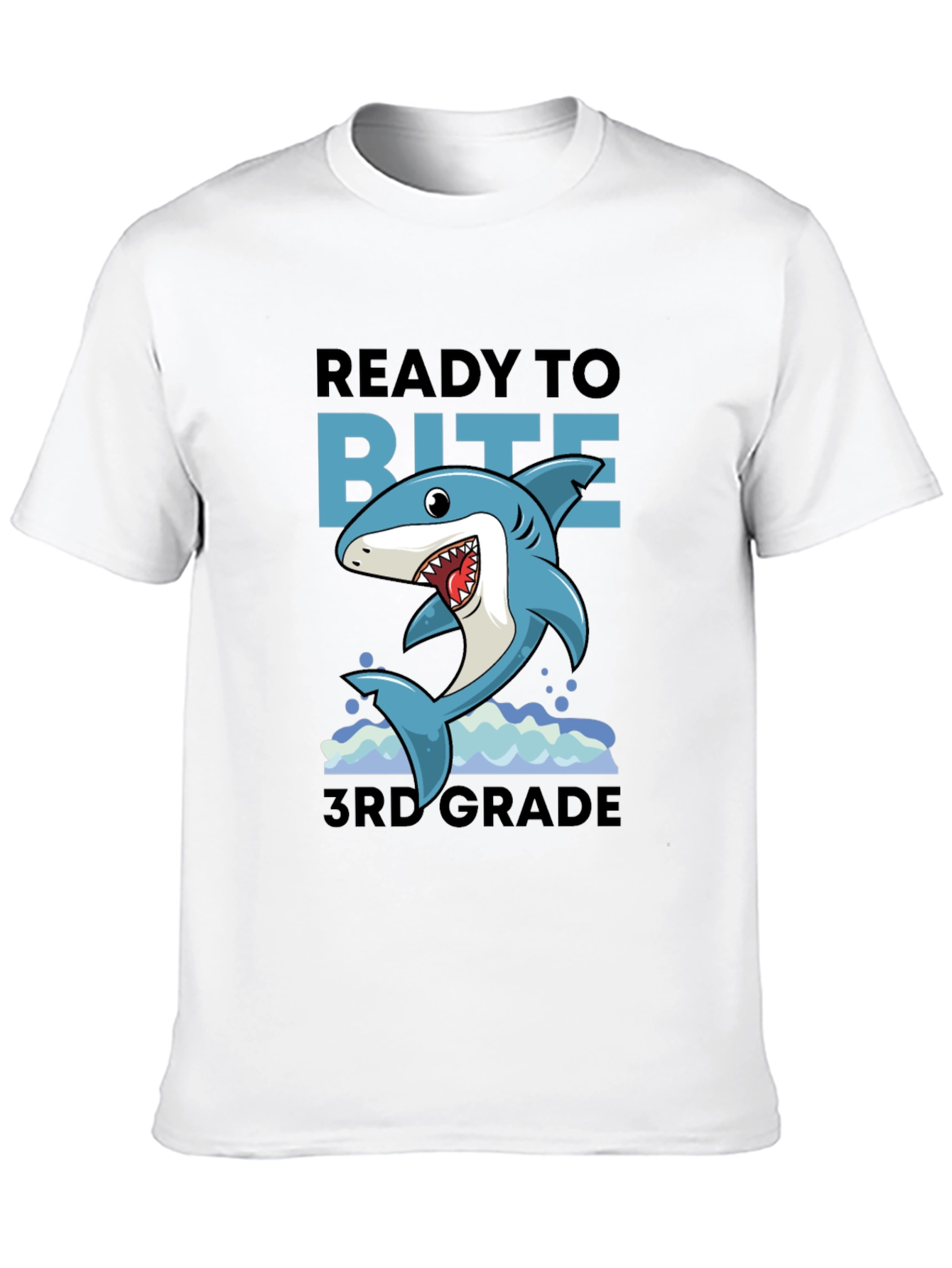Ready to Bite 3rd Grade Shark T-Shirt