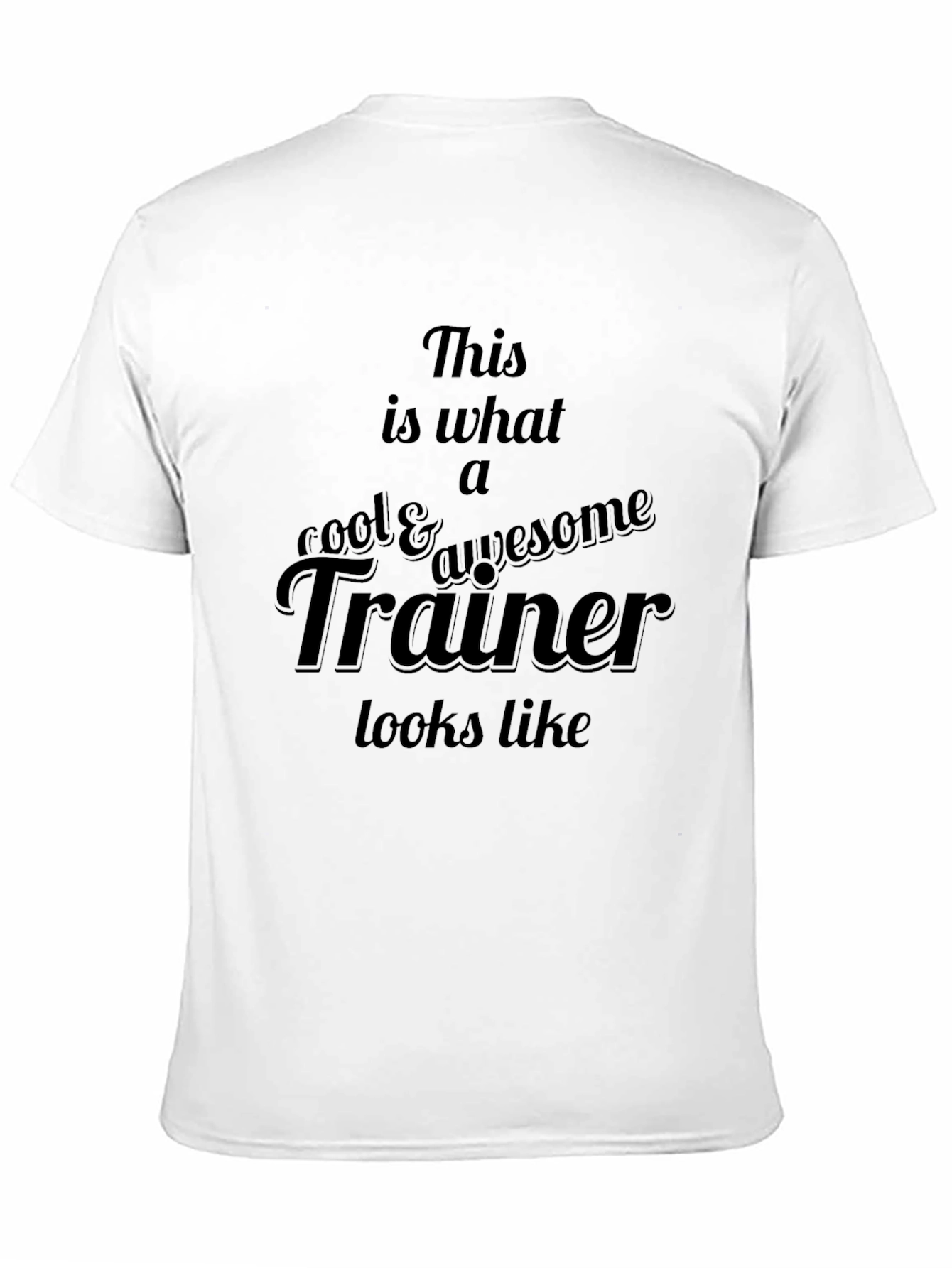 Cool Trainer Graphic Tee - Black Casual T-Shirt