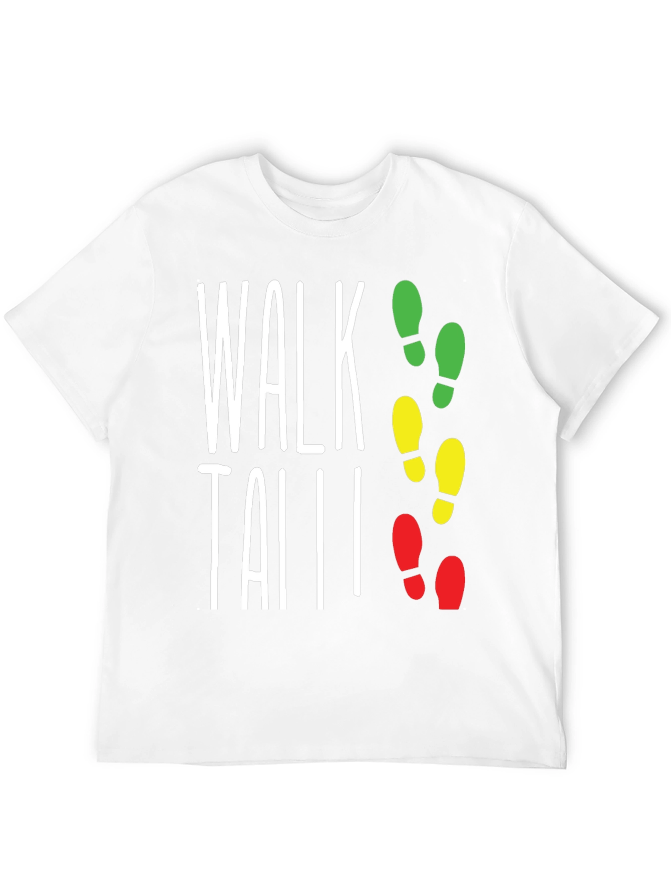Walk Tall Traffic Light Footprint T-Shirt