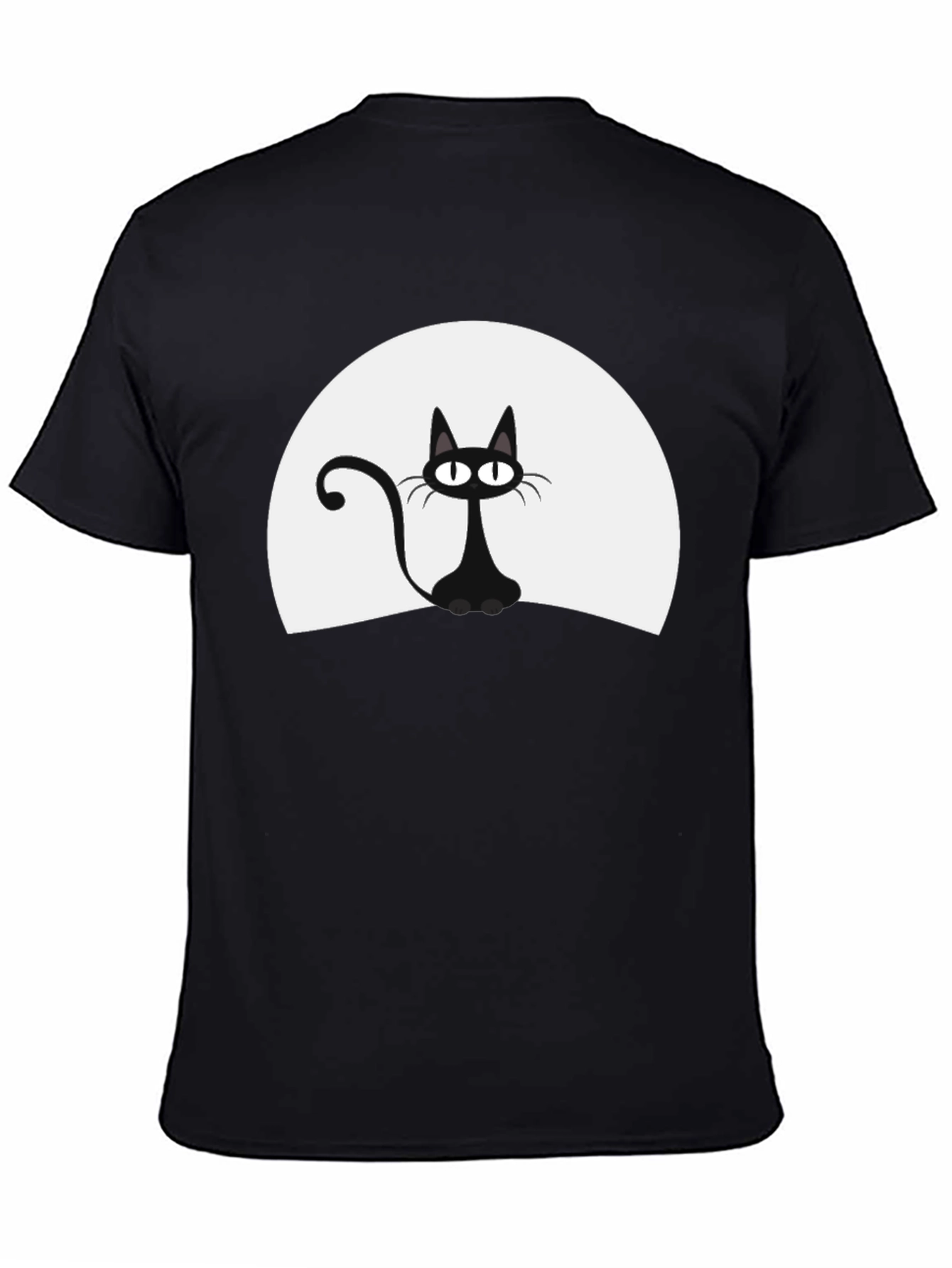 Black Cat Moon Graphic T-Shirt