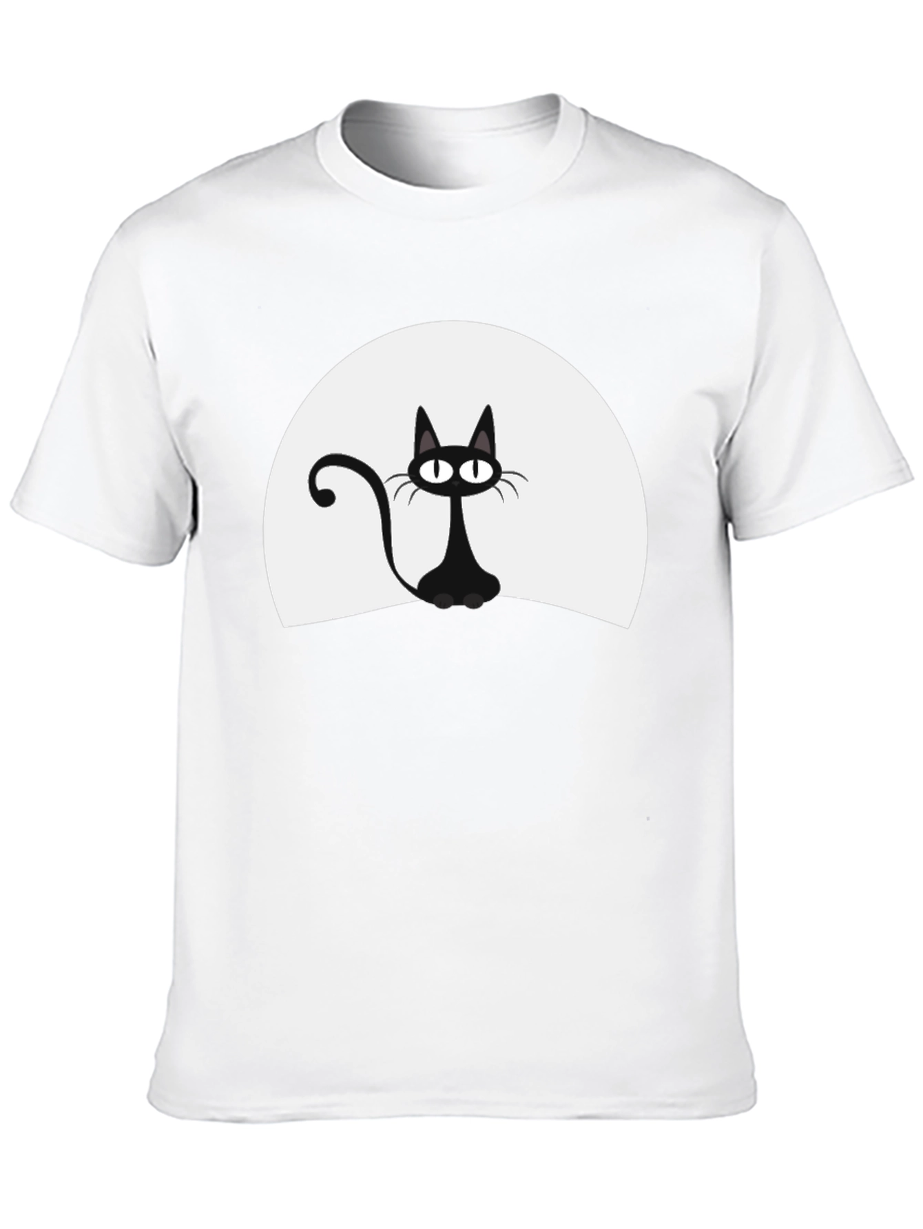 Black Cat Moon Graphic T-Shirt