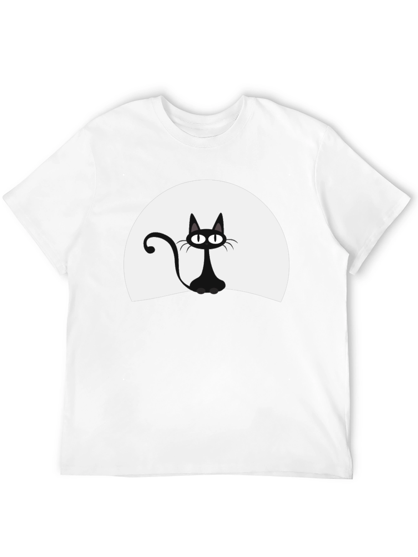Black Cat Moon Graphic T-Shirt