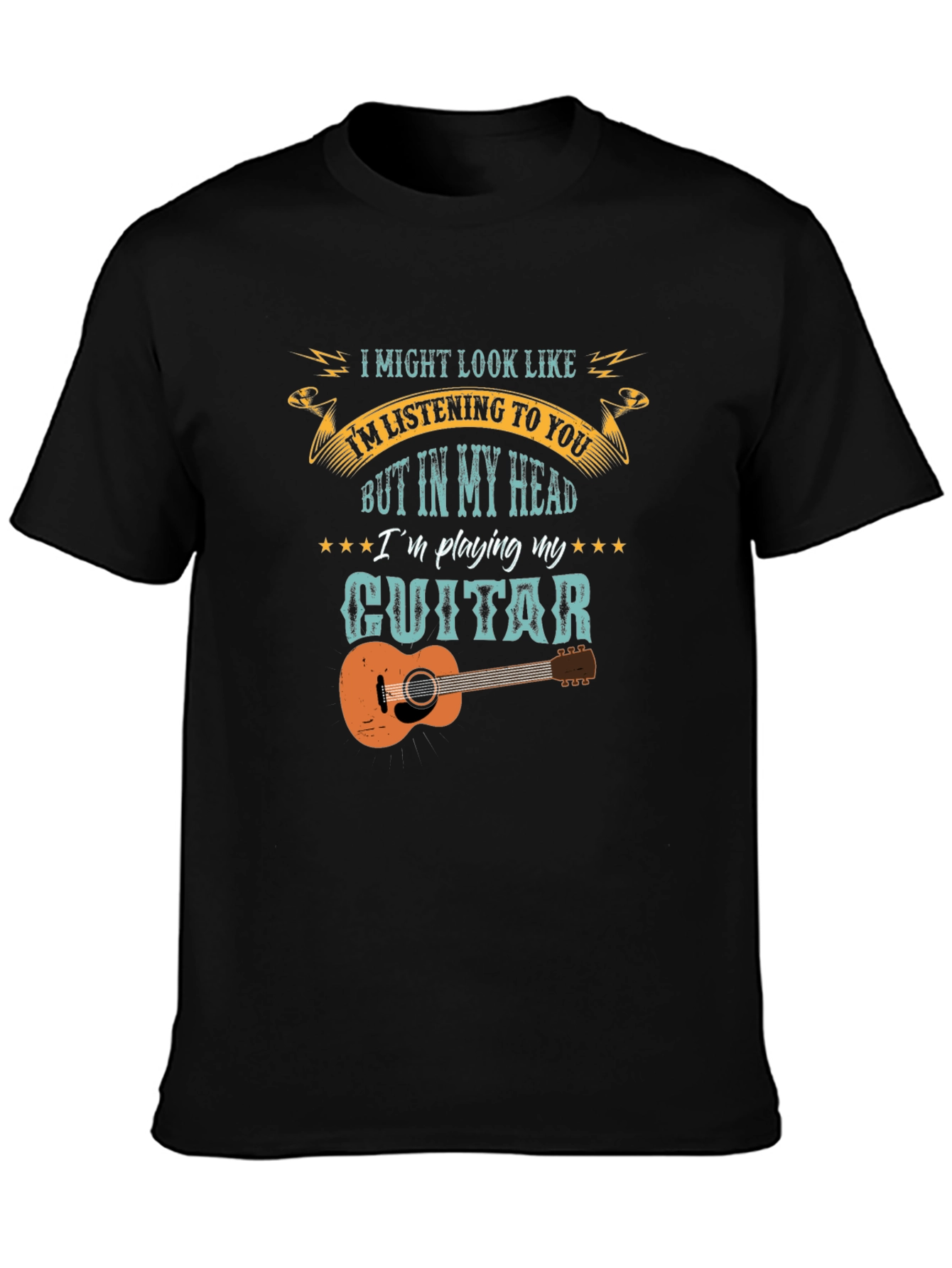Guitar Player Graphic Tee - Music Lover T-Shirt