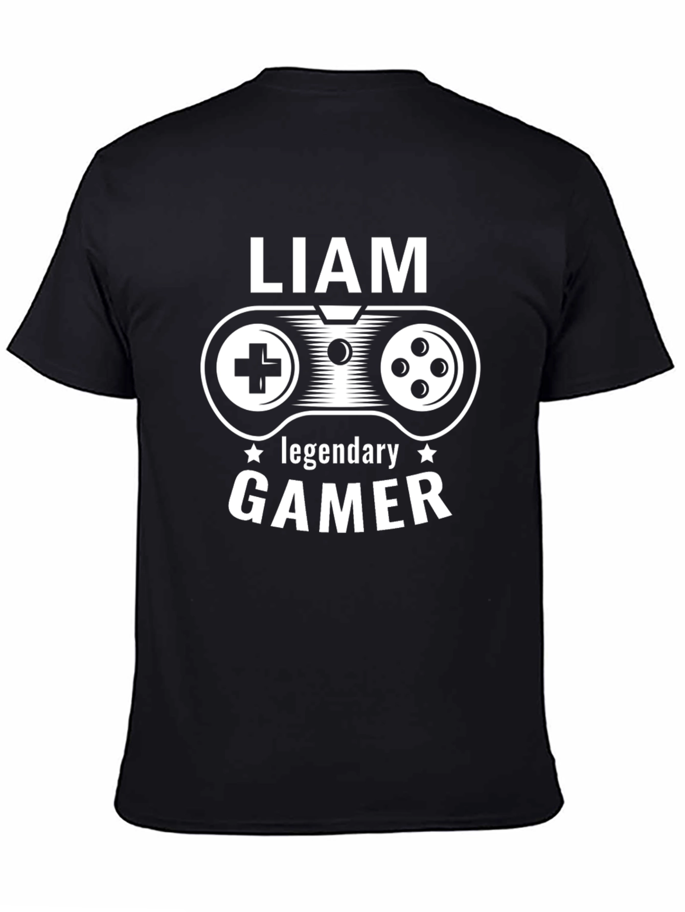 Liam Legendary Gamer Black T-Shirt