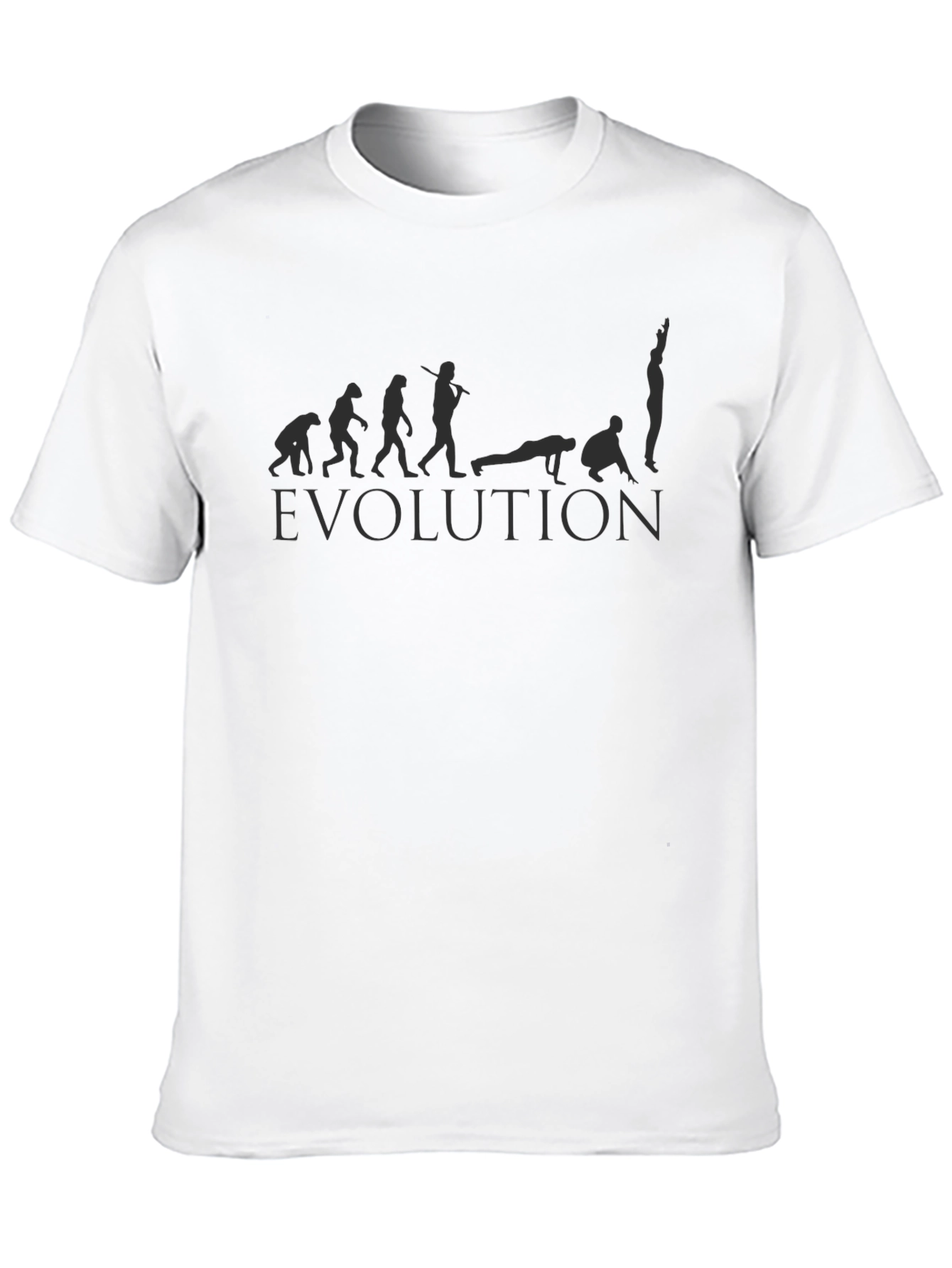 Evolution of Yoga Black Graphic T-Shirt