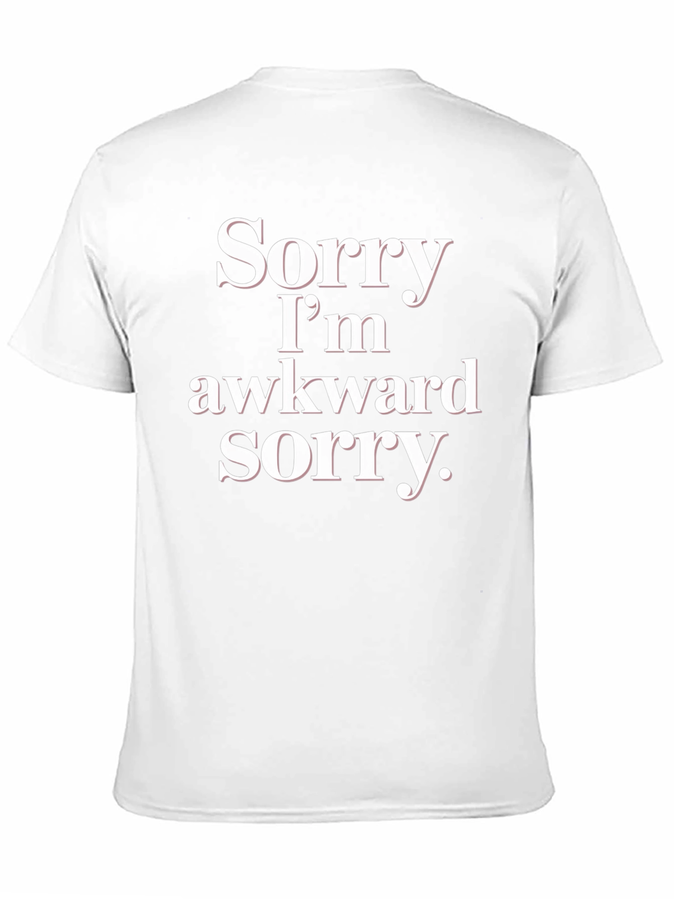 Awkward Sorry Graphic Tee - Soft Cotton Blend