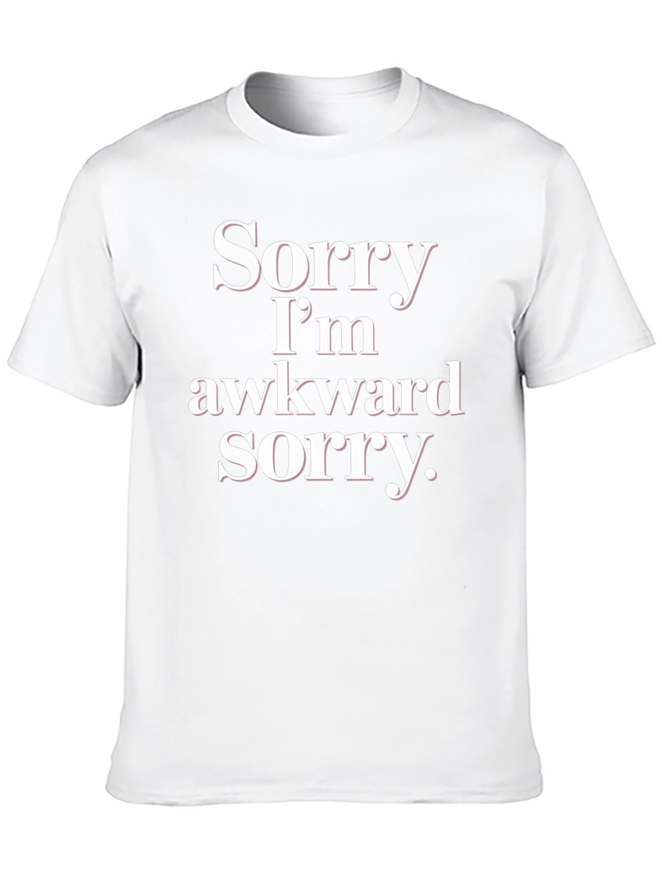 Awkward Sorry Graphic Tee - Soft Cotton Blend