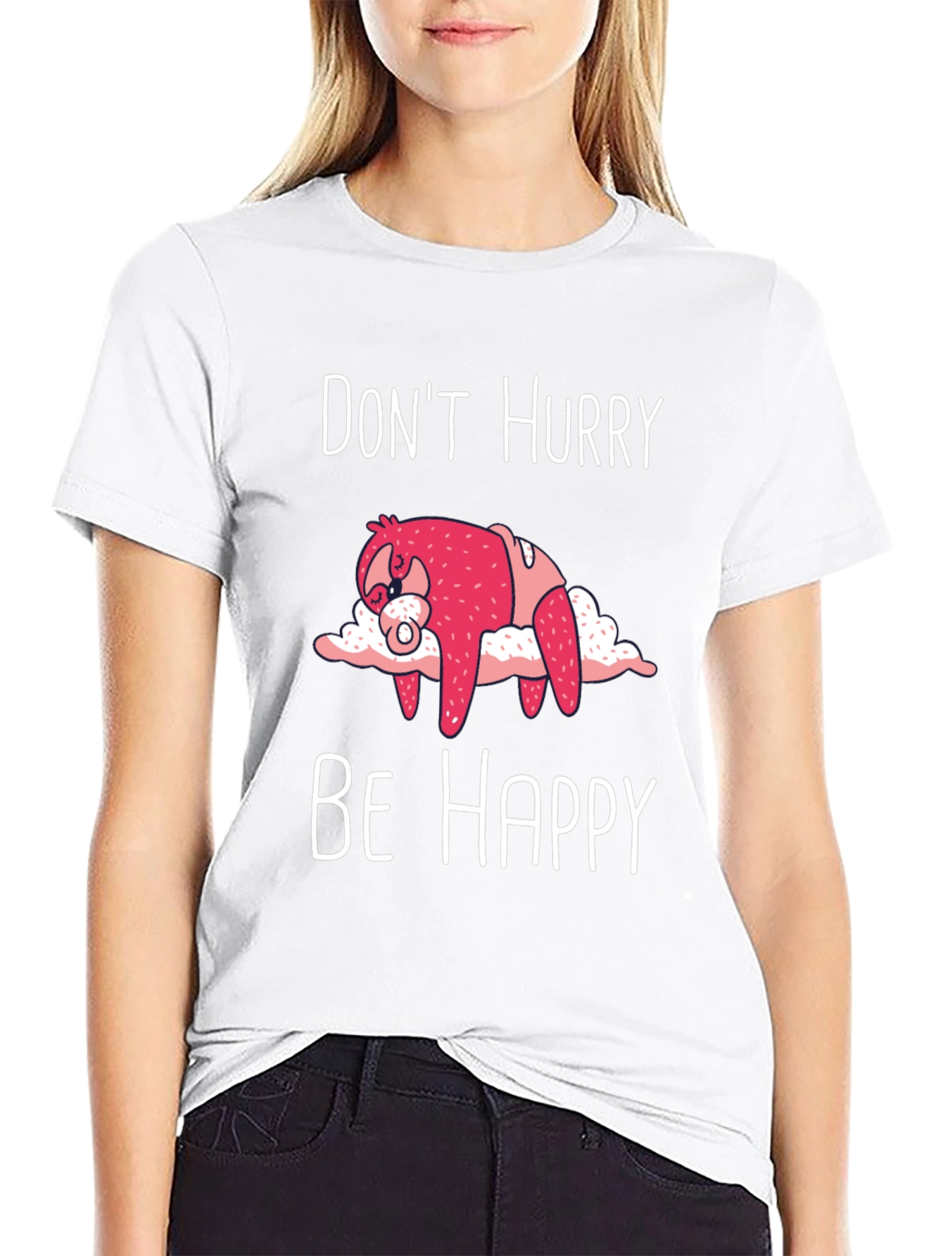 Dont Hurry Be Happy Sloth T-Shirt