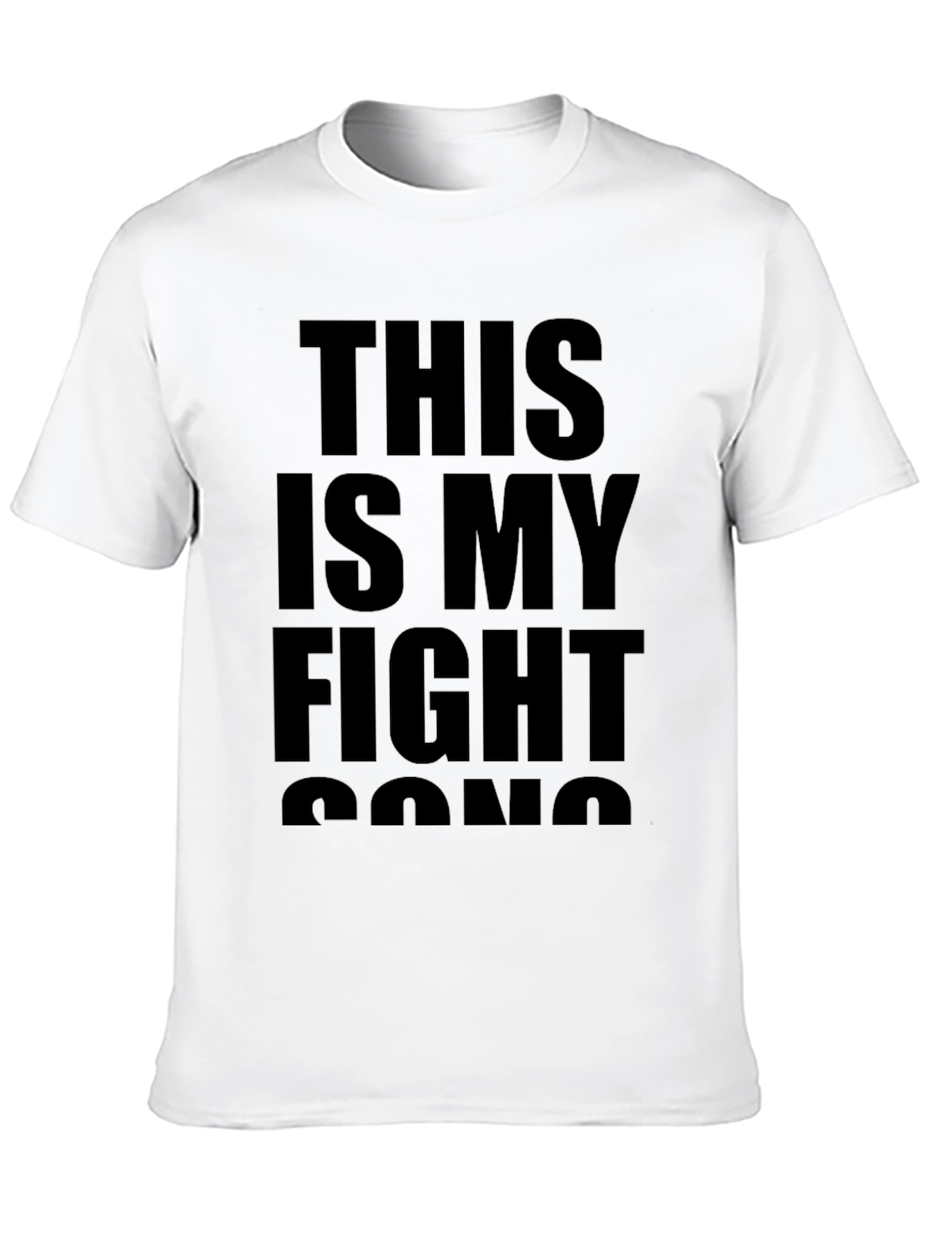 Fight Song Graphic Tee - Bold Statement T-Shirt
