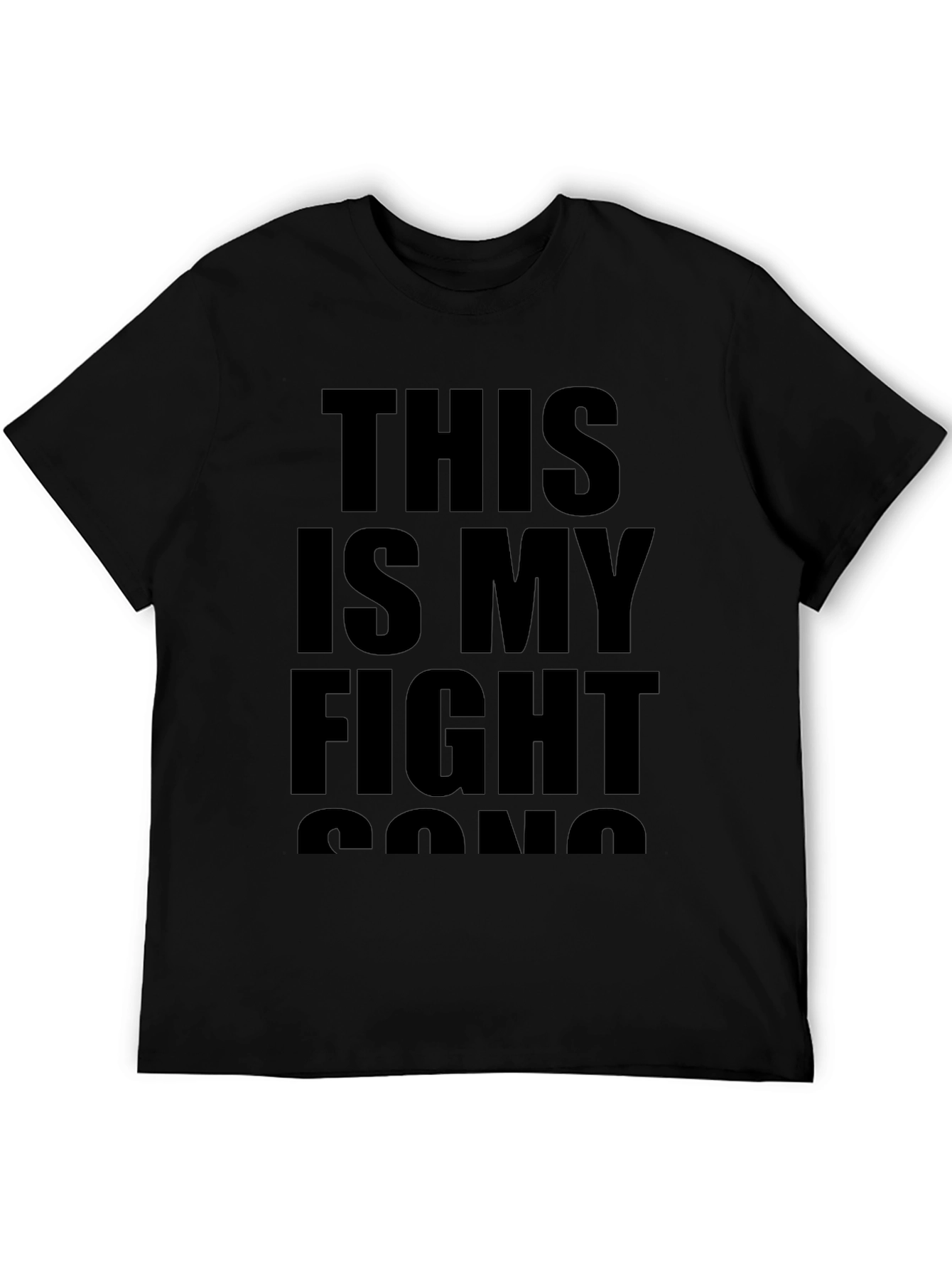 Fight Song Graphic Tee - Bold Statement T-Shirt