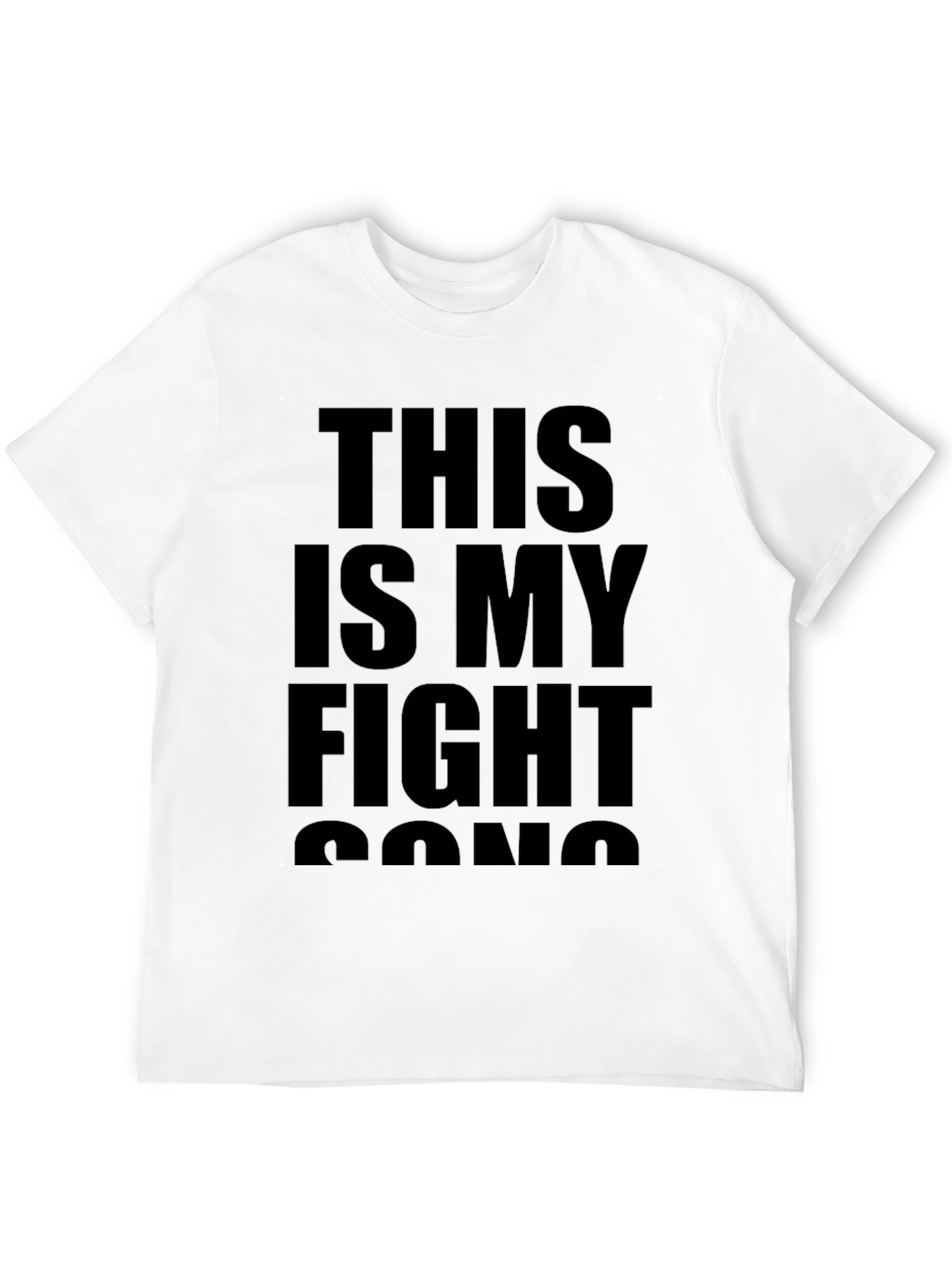 Fight Song Graphic Tee - Bold Statement T-Shirt