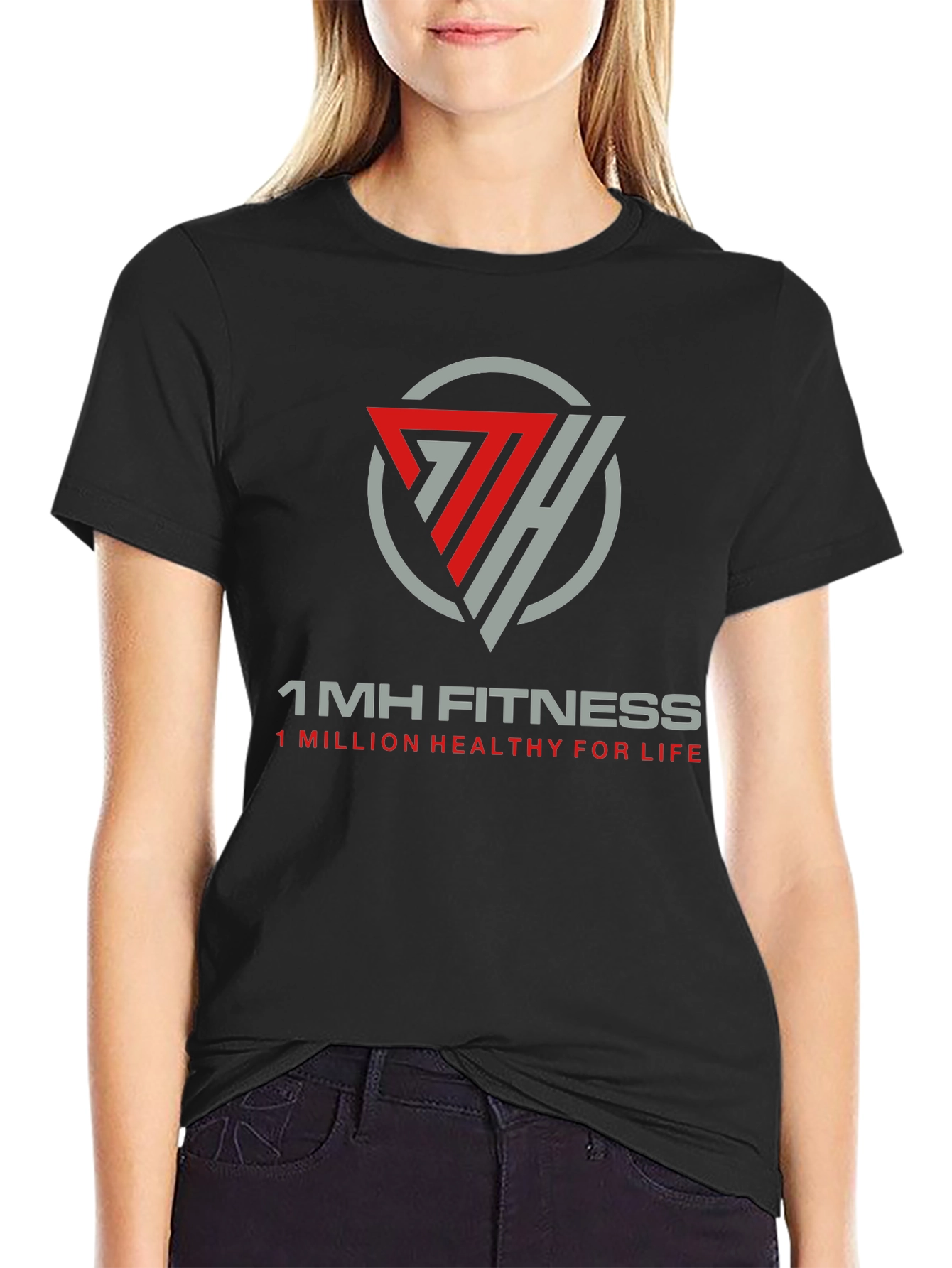 1MH Fitness Black T-Shirt
