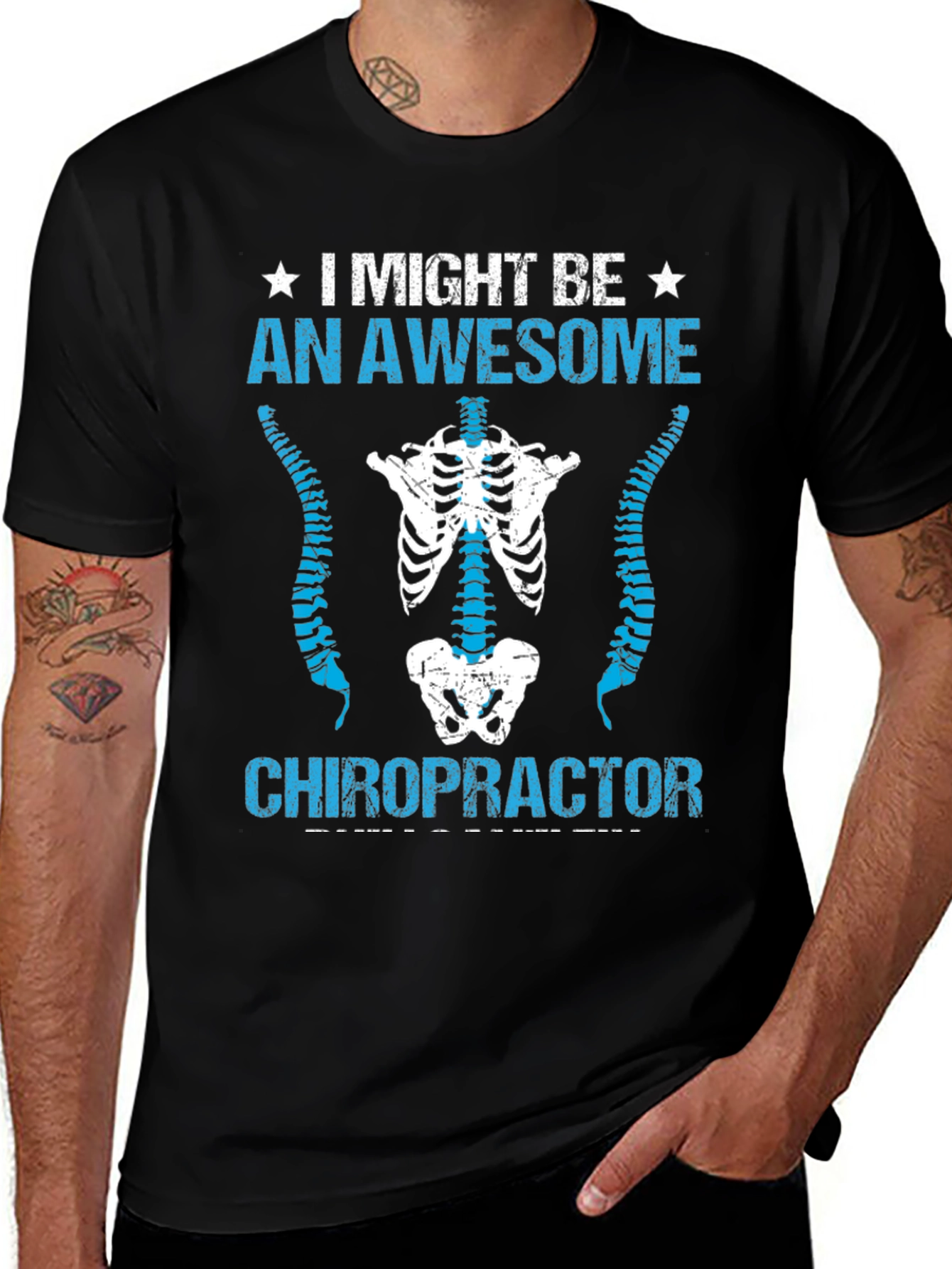 Awesome Chiropractor Graphic T-Shirt