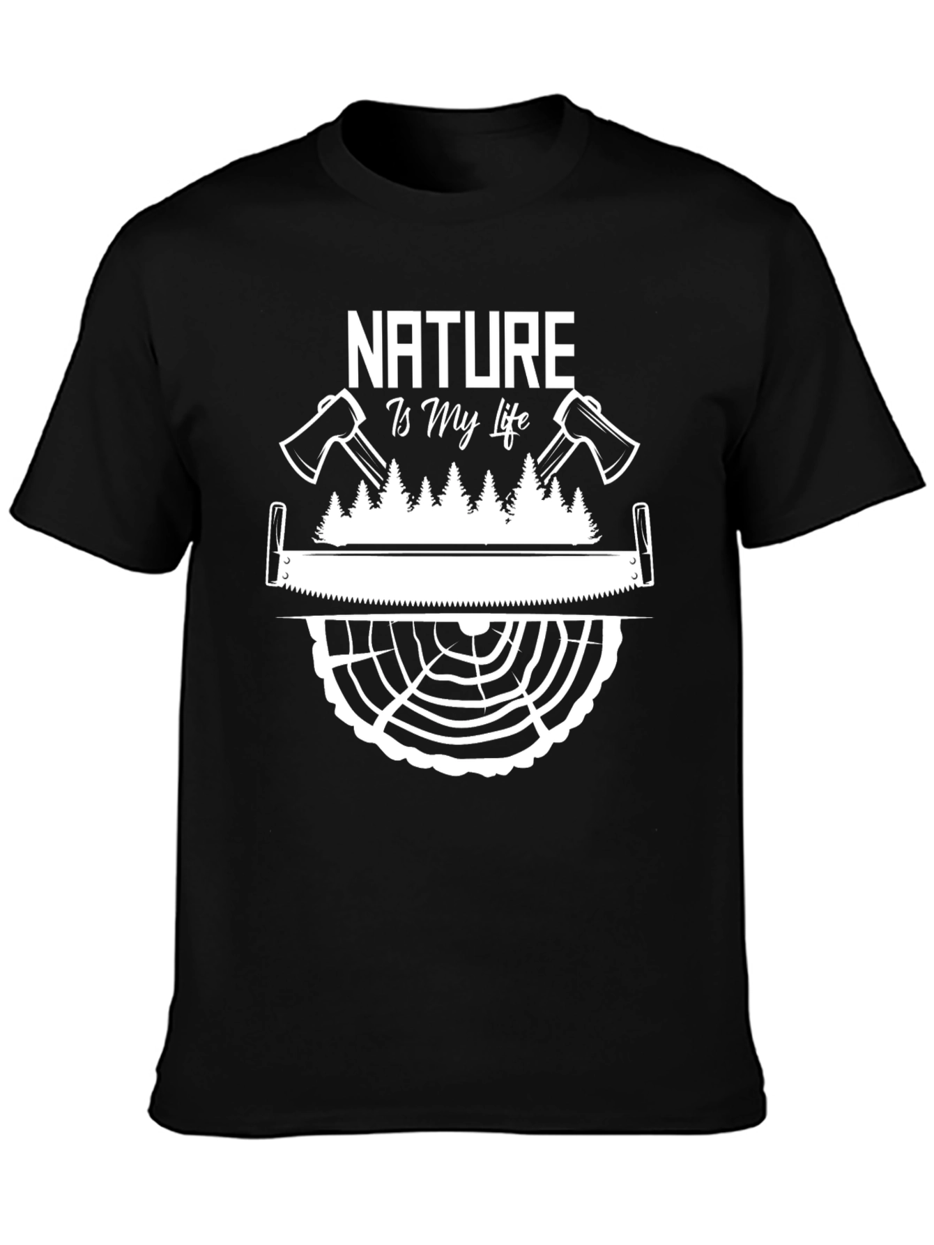 Nature is My Life T-Shirt - Lumberjack Tee