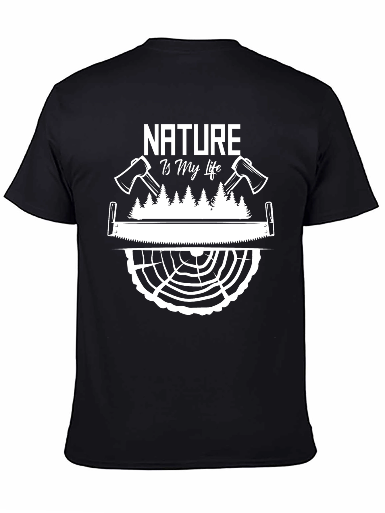 Nature is My Life T-Shirt - Lumberjack Tee