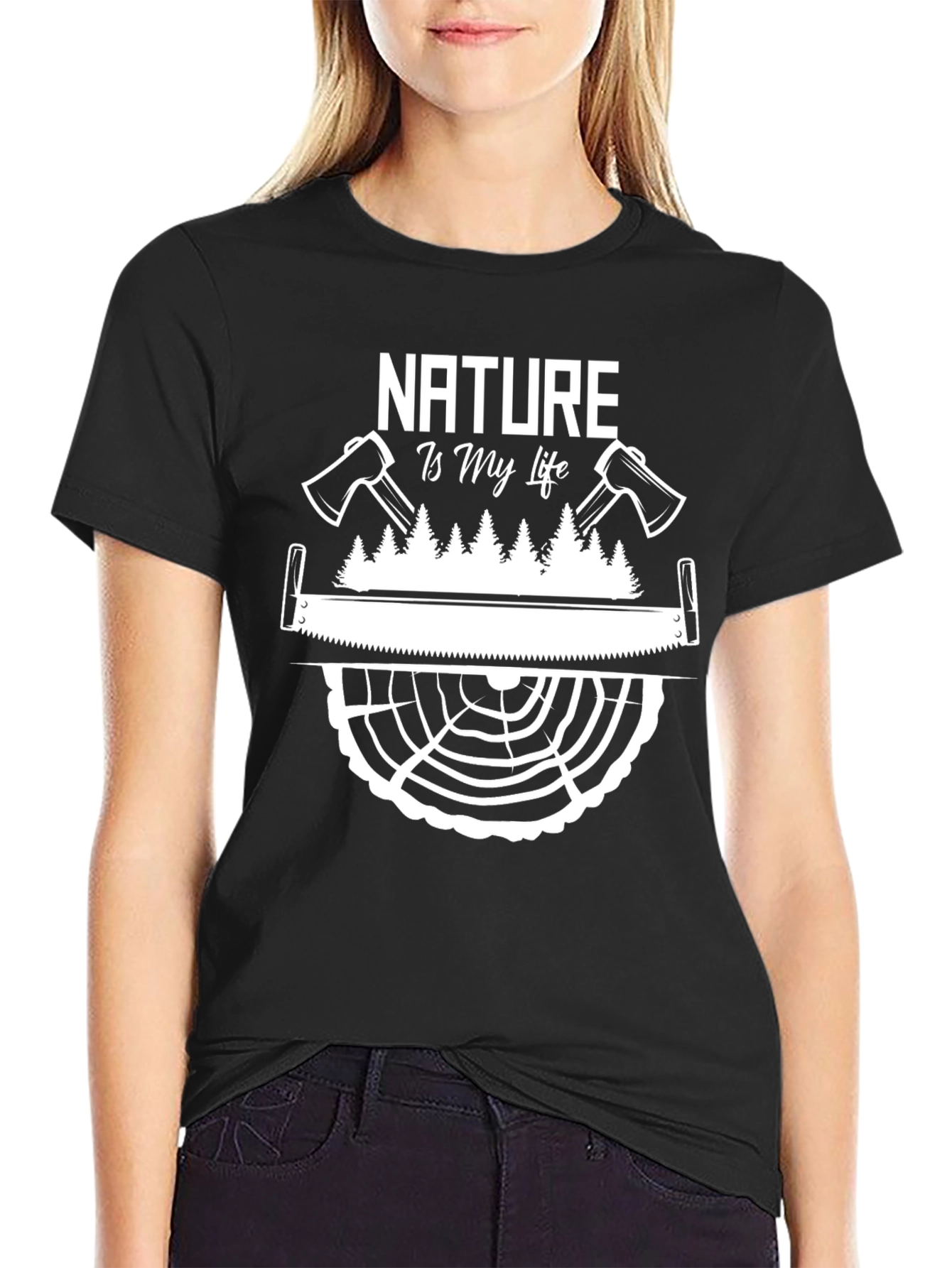 Nature is My Life T-Shirt - Lumberjack Tee