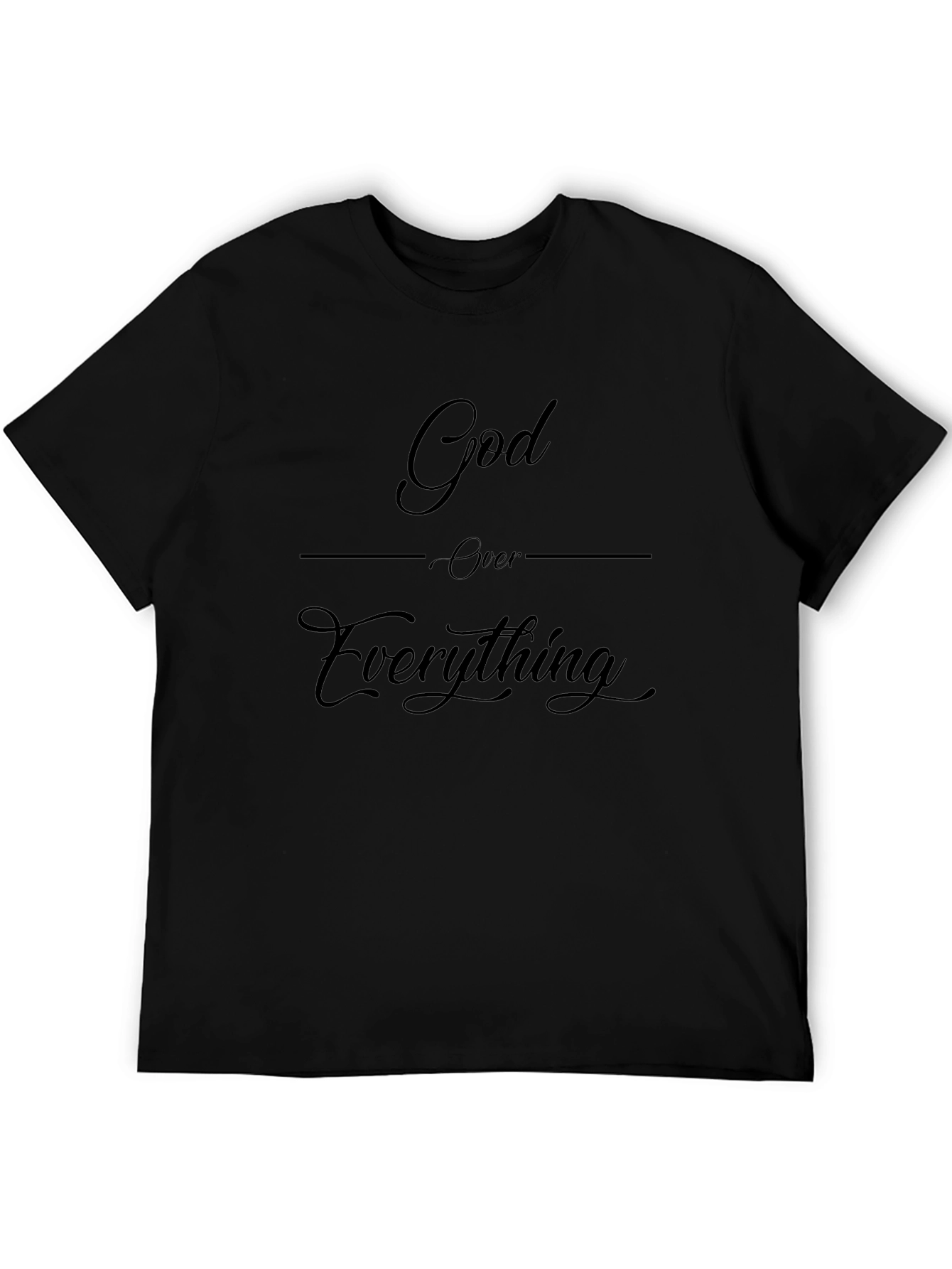 God Over Everything Black Graphic Tee