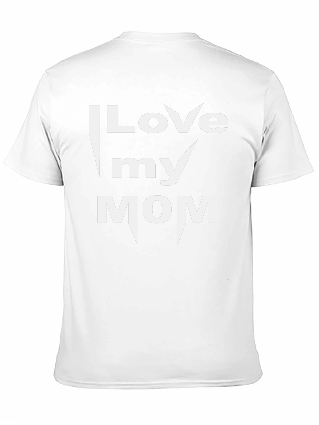 I Love My Mom Graphic T-Shirt - Black