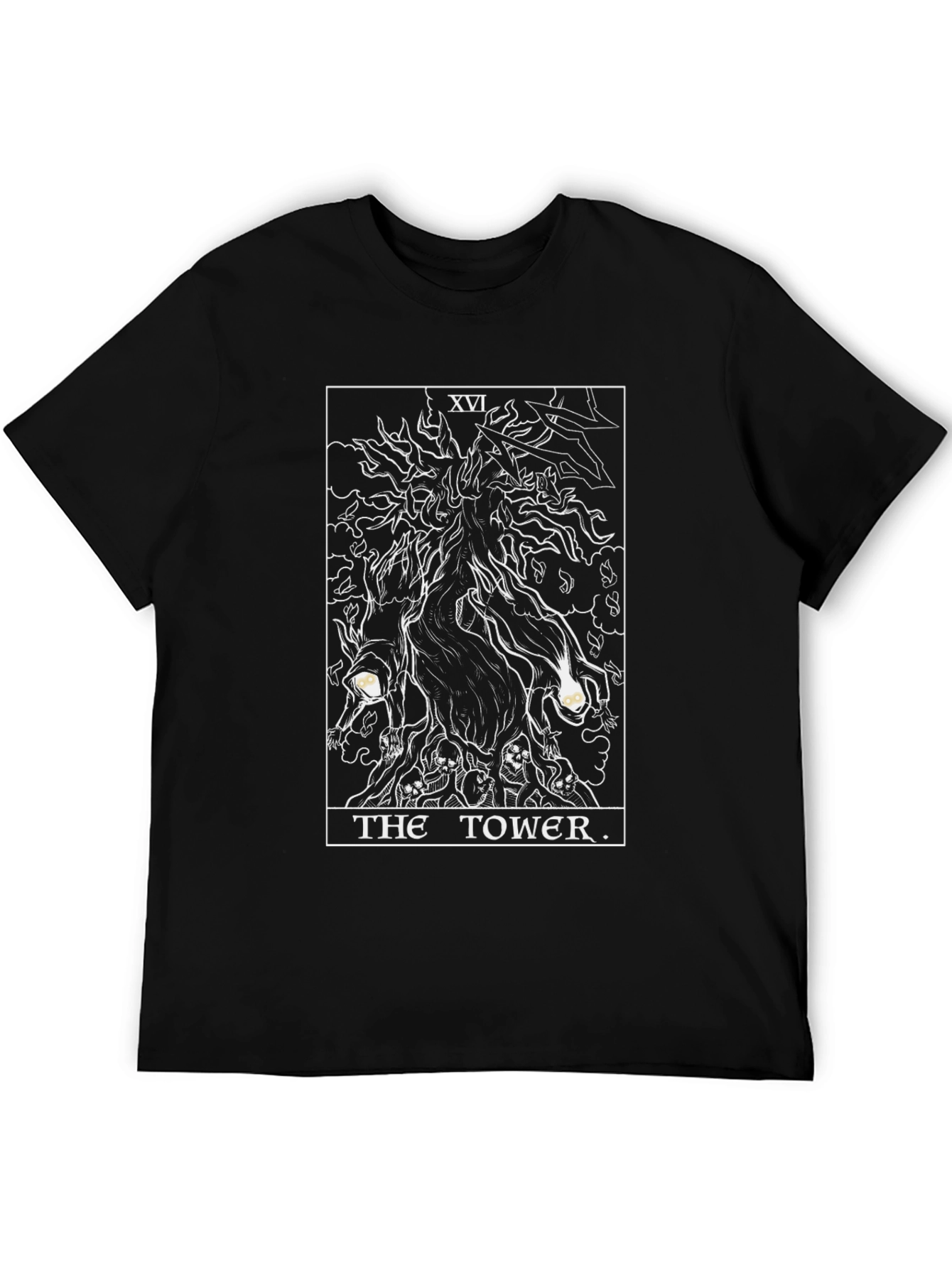 The Tower Tarot Card Graphic T-Shirt