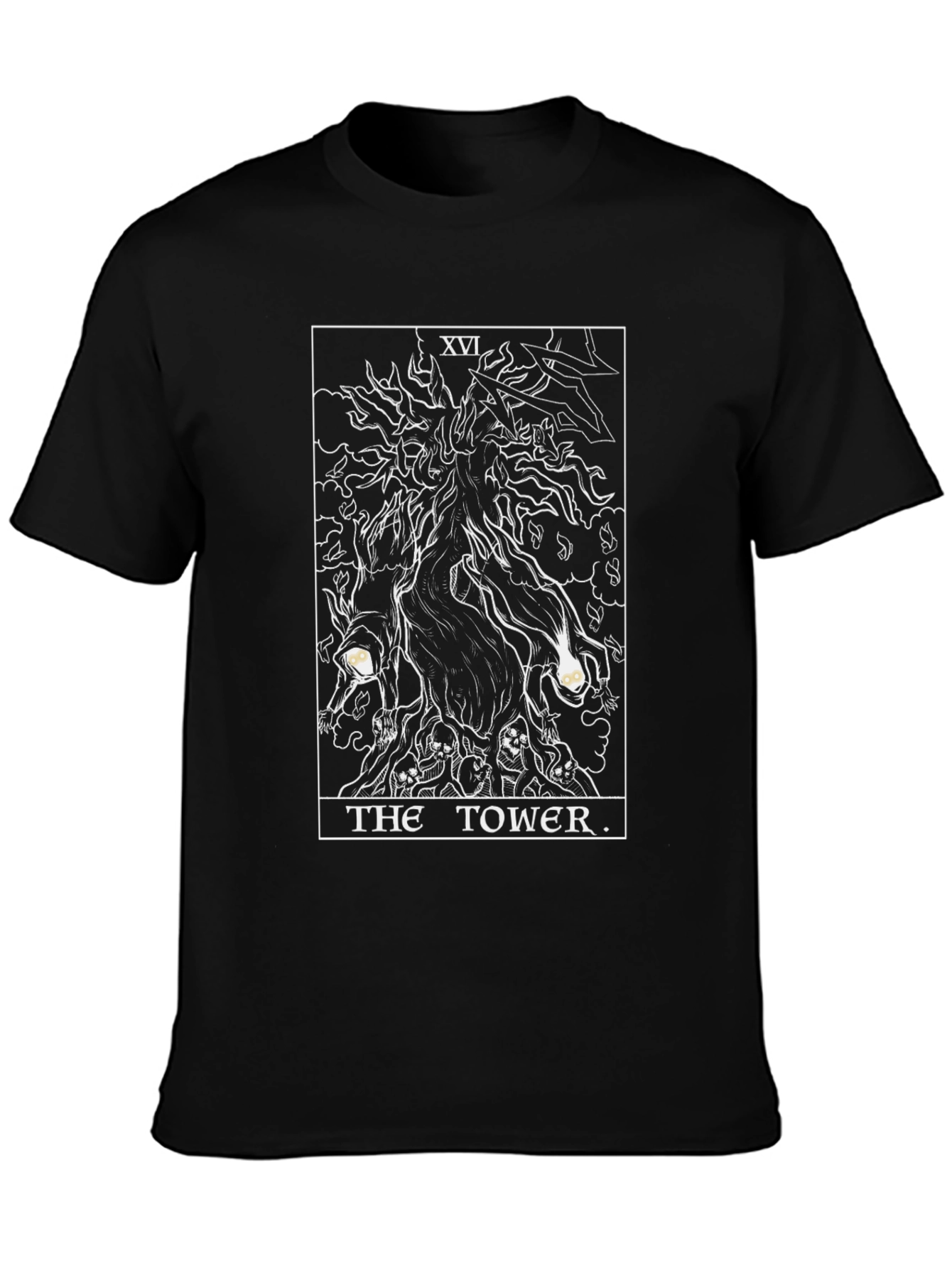 The Tower Tarot Card Graphic T-Shirt