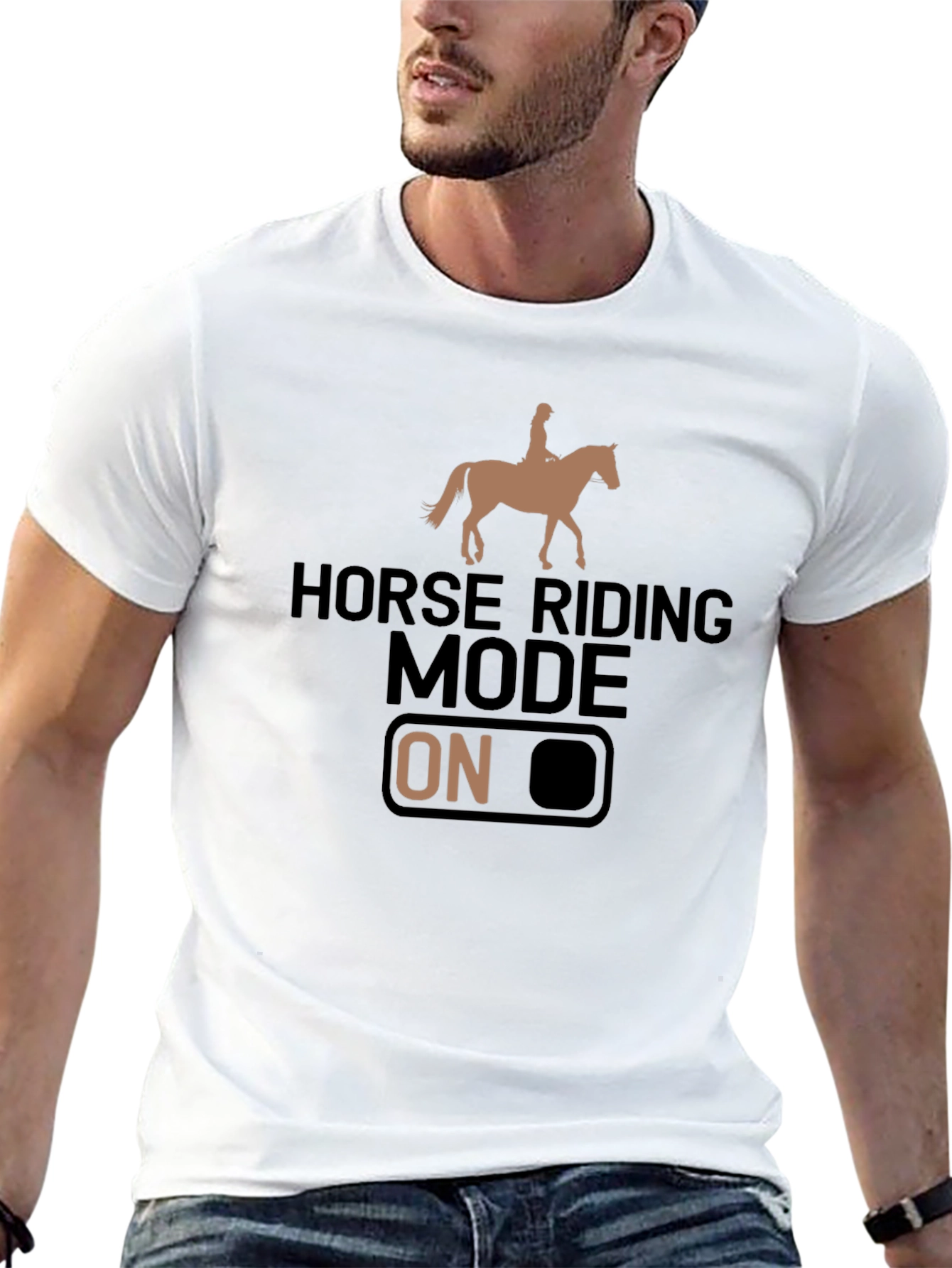 Horse Riding Mode ON Graphic T-Shirt