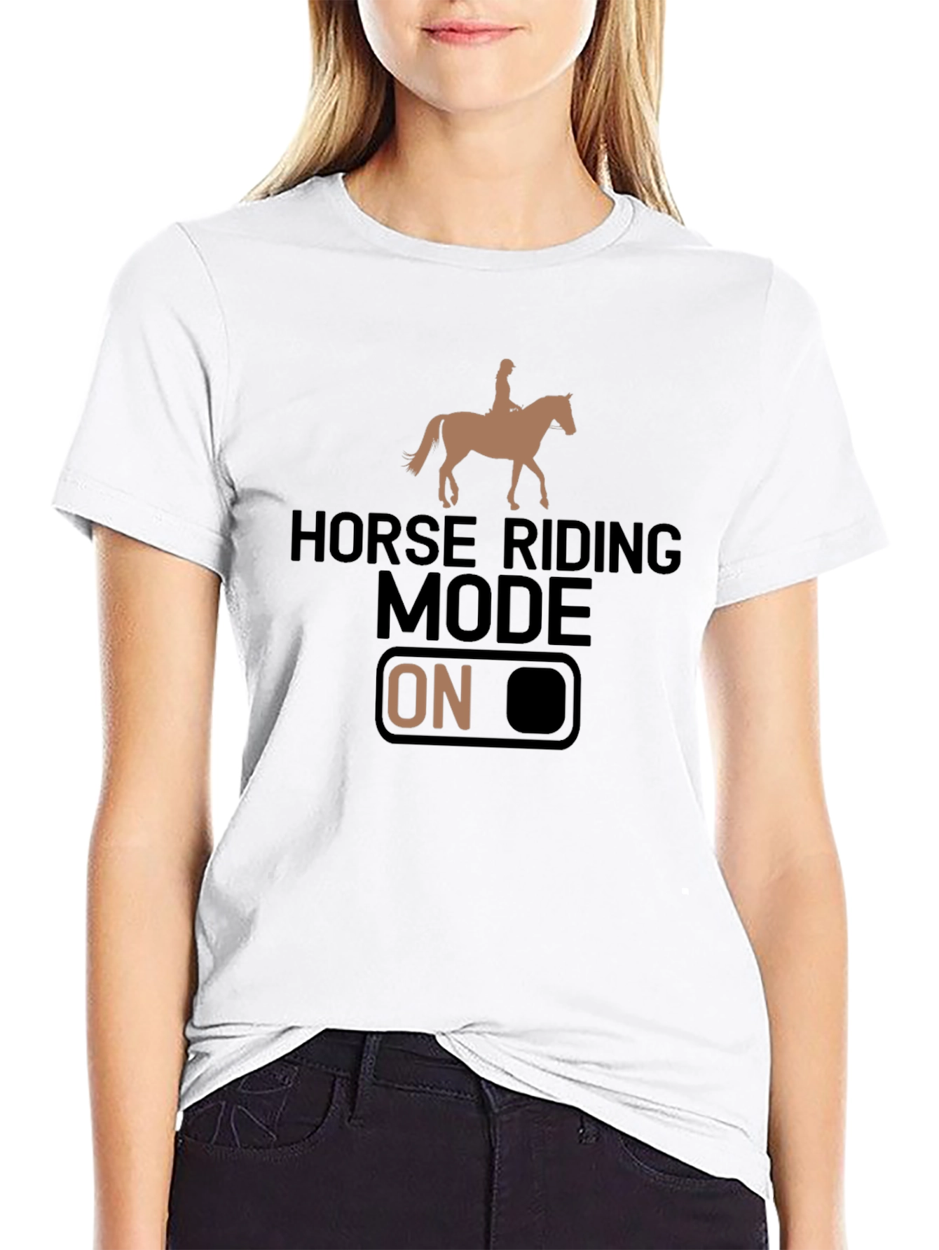 Horse Riding Mode ON Graphic T-Shirt